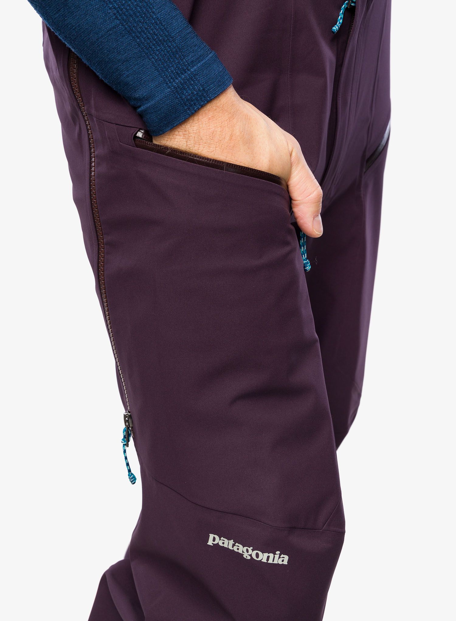 Штани скітурингові Patagonia SnowDrifter Bibs - obsidian plum
