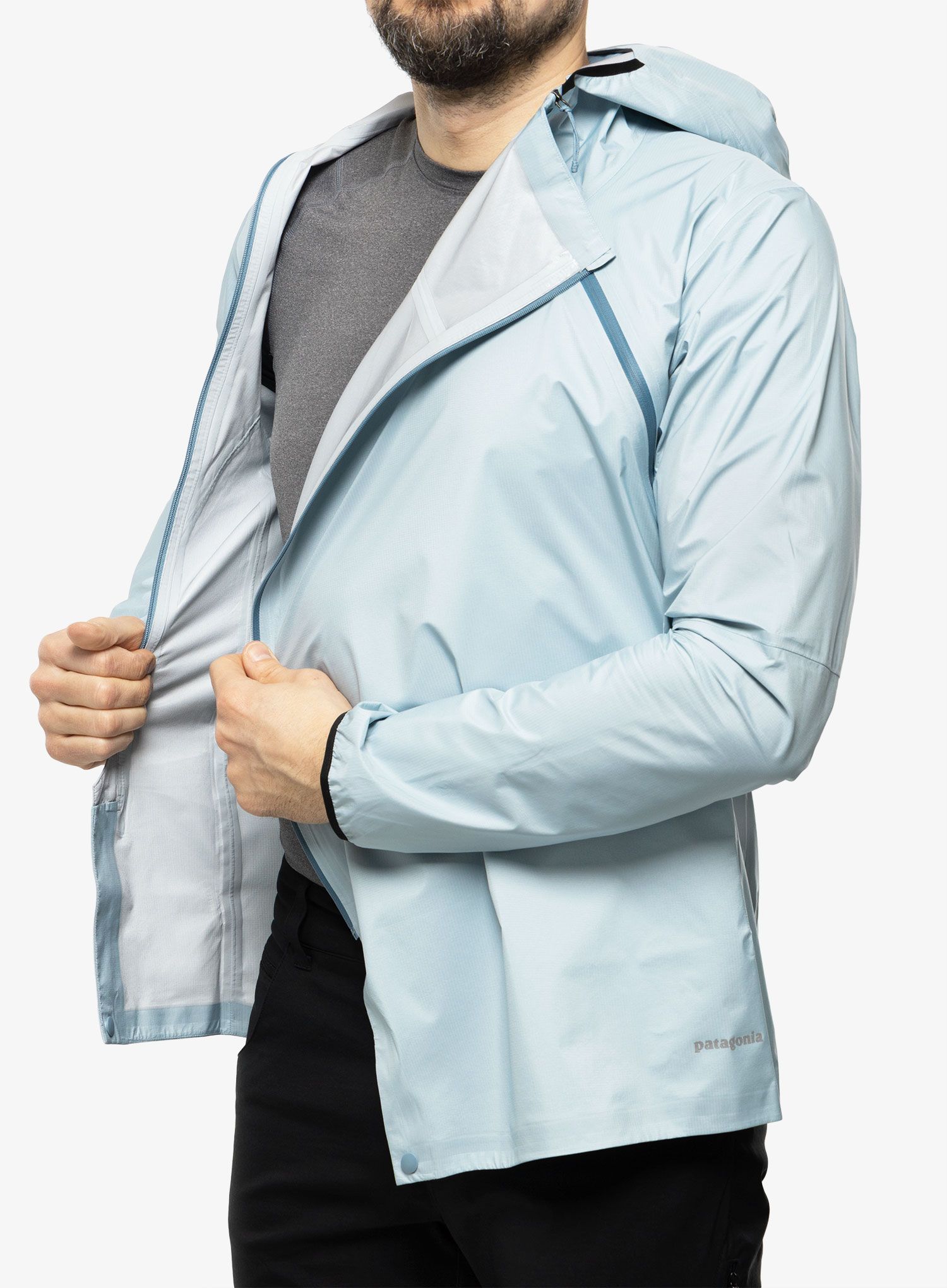 Куртка для бігу Patagonia Storm Racer Jacket - steam blue