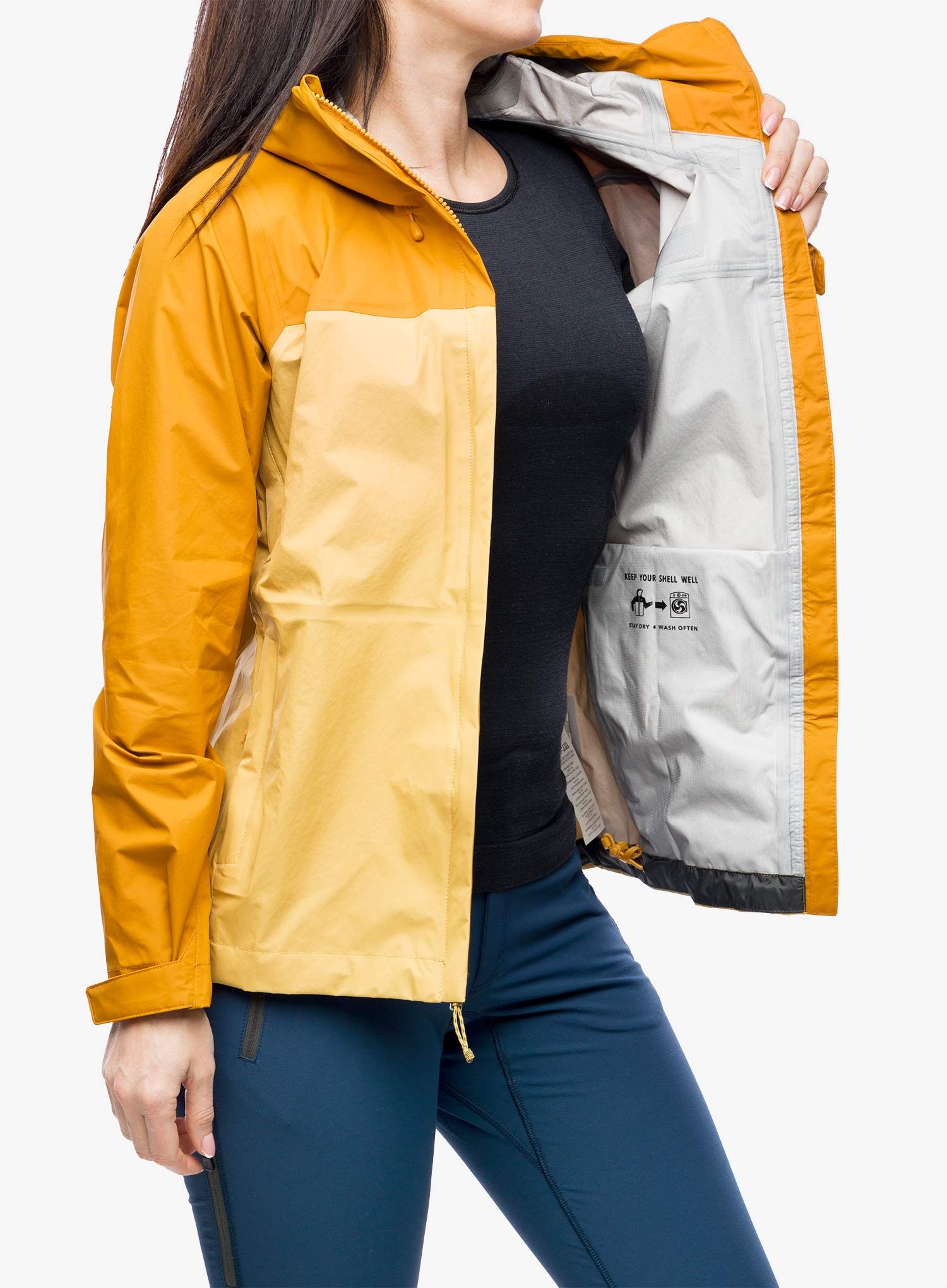 Куртка дощовик жіноча Patagonia Torrentshell 3L Jacket - pufferfish gold
