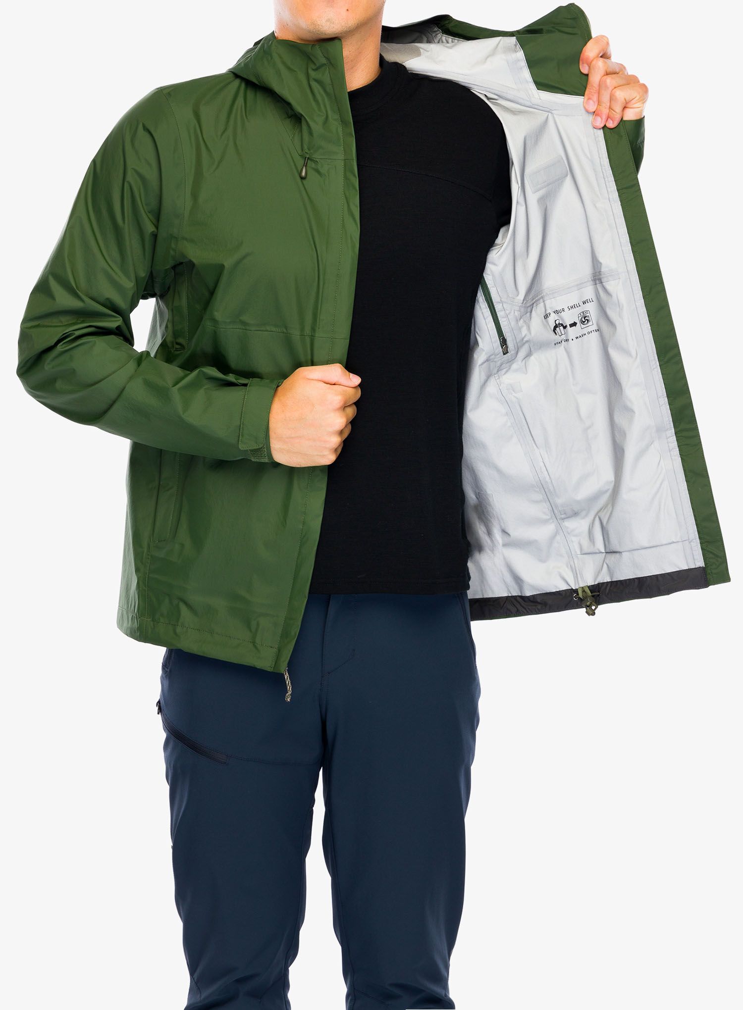Куртка дощовик Patagonia Torrentshell 3L Jacket - torrey pine green