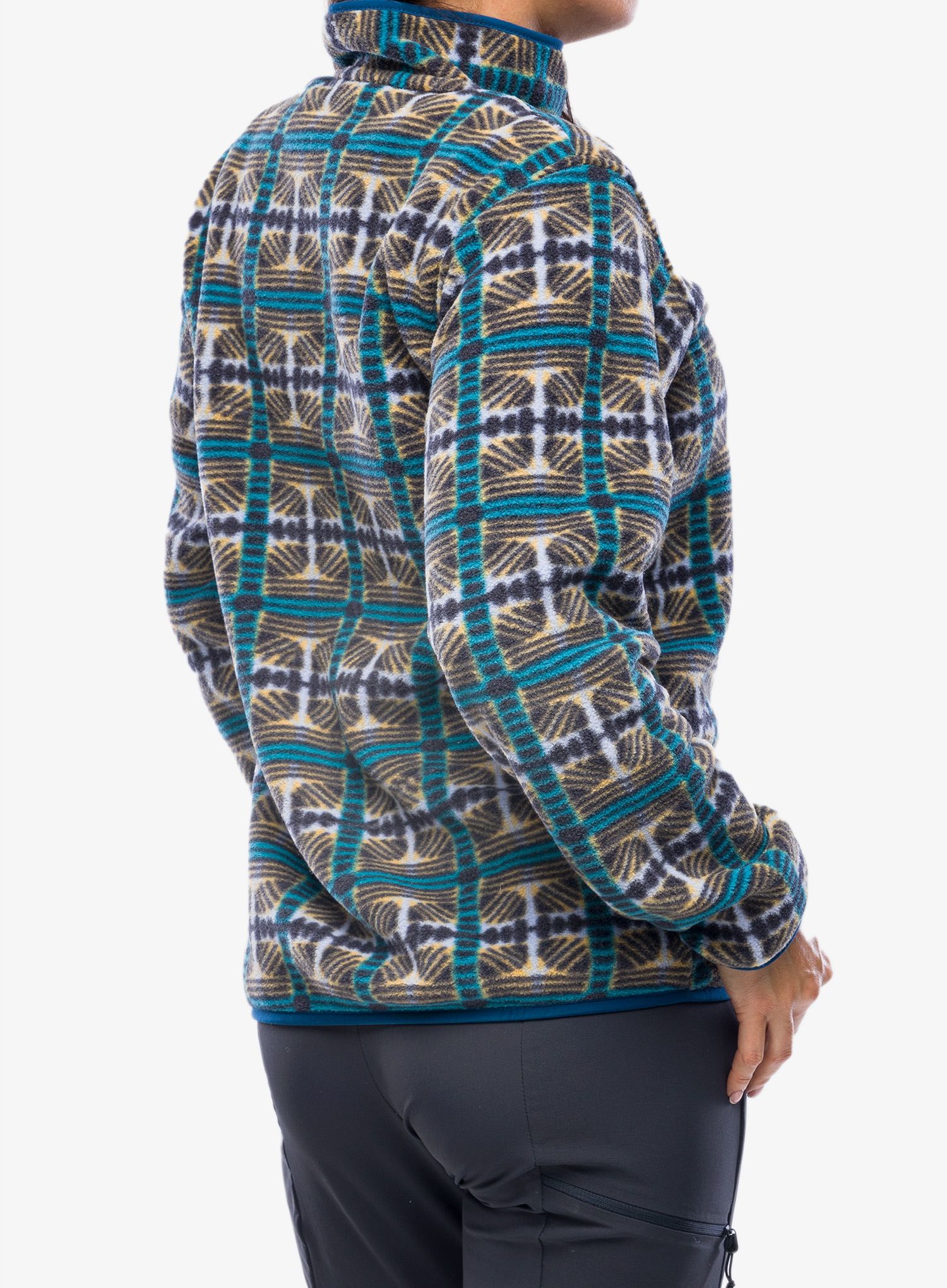 Кофта флісова жіноча Patagonia Lightweight Synch Snap-T Pullover - snow beam/pale