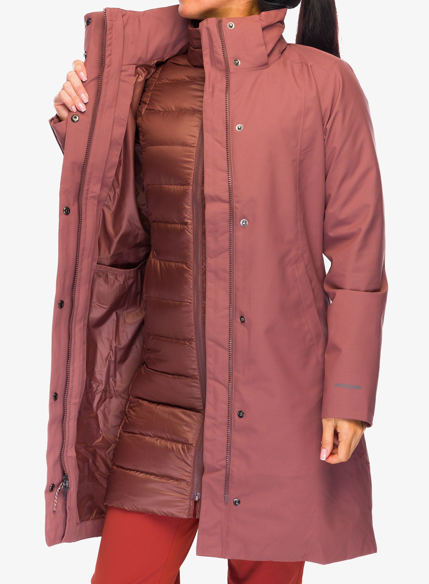 Куртка 3в1 жіноча Patagonia Tres 3-in-1 Parka - dulse mauve