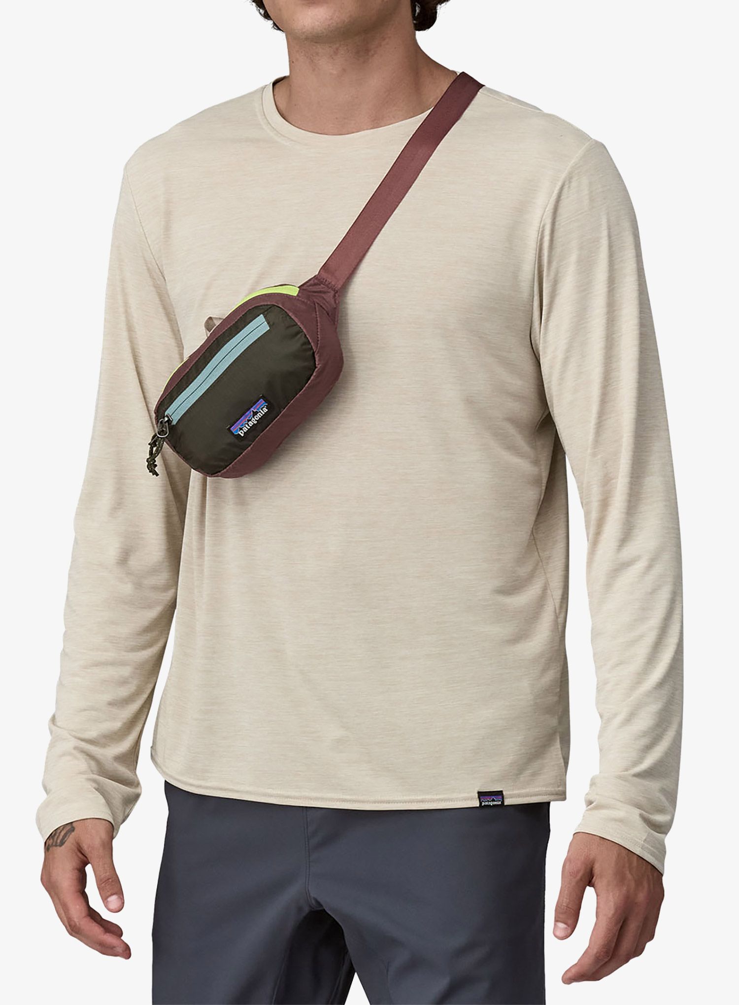 Сумка поясна Patagonia Ultralight Black Hole Mini Hip Pack - patchwork/pine needle green