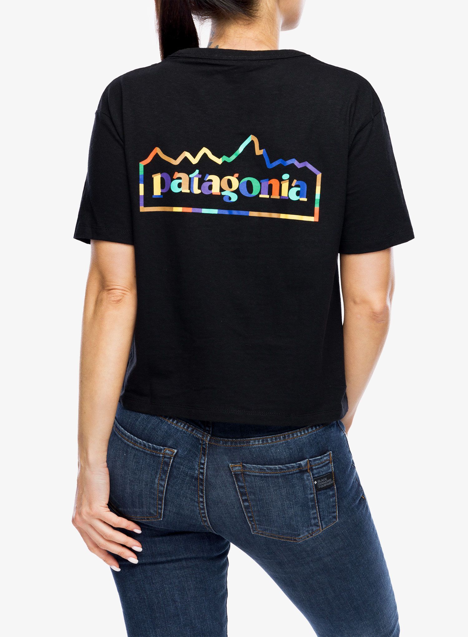 Футболка з принтом жіноча Patagonia Unity Fitz Easy Cut Responsibili-Tee - ink black