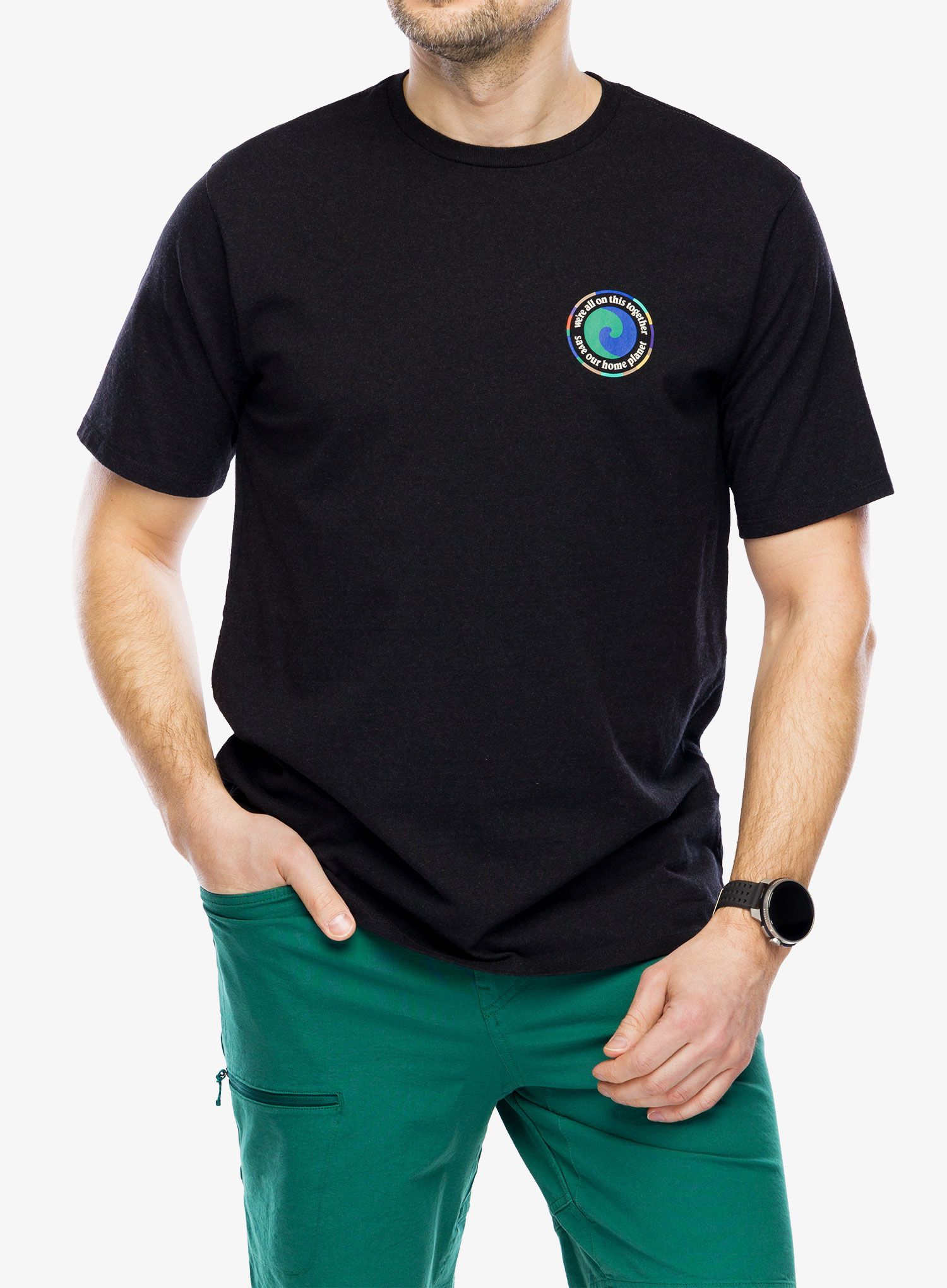 Футболка з принтом Patagonia Unity Fitz Responsibili-Tee - ink black