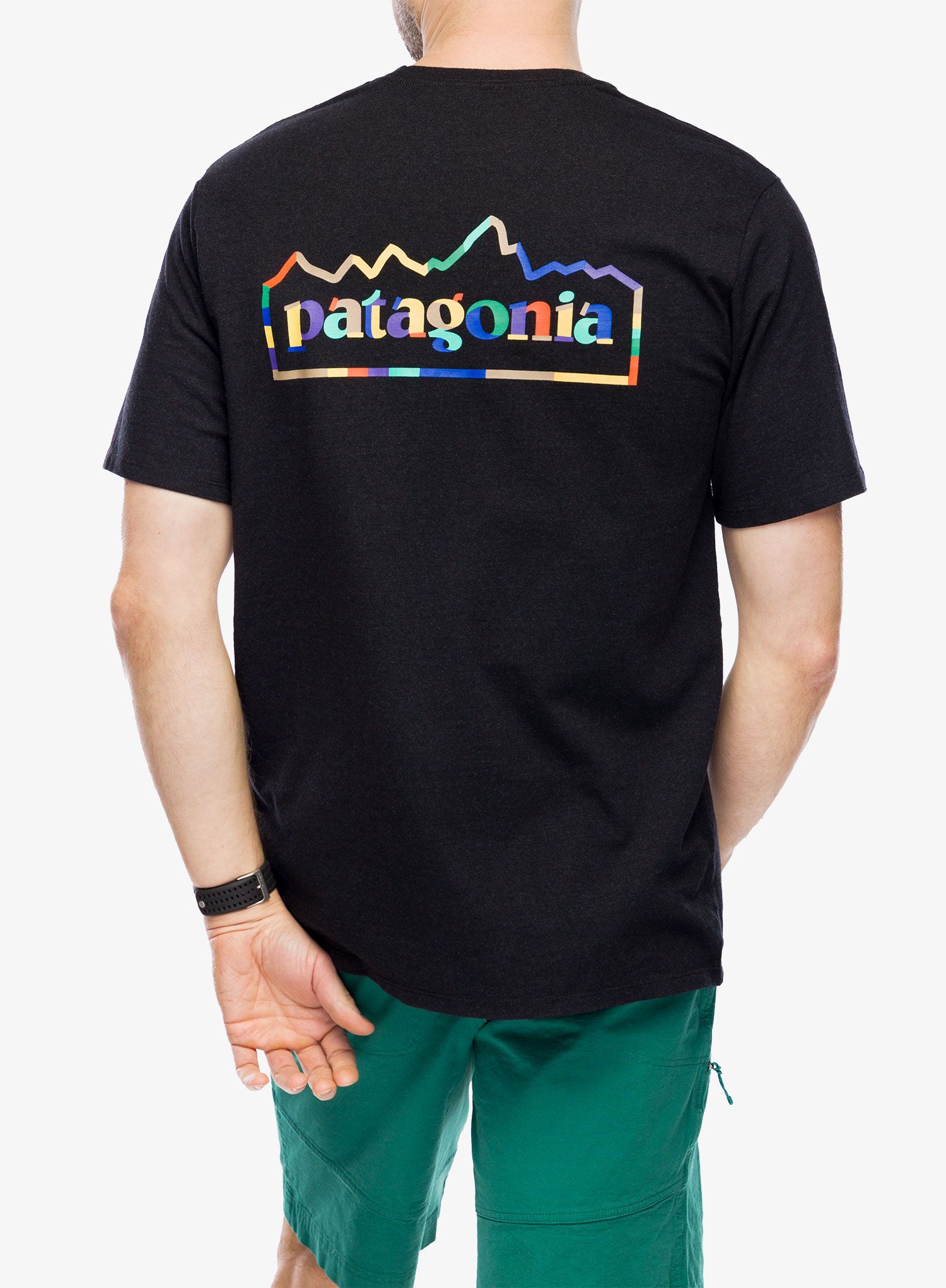 Футболка з принтом Patagonia Unity Fitz Responsibili-Tee - ink black