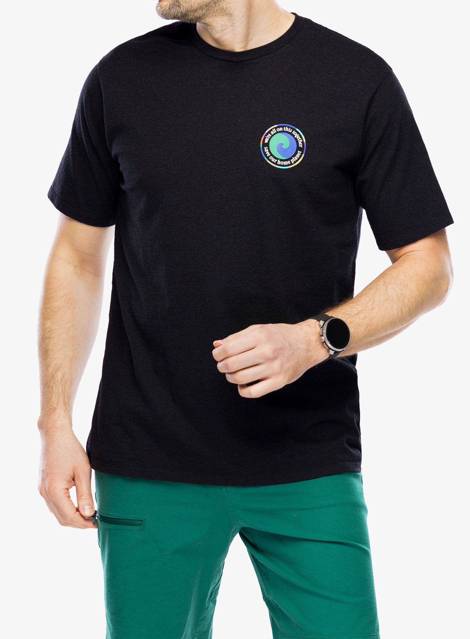 Футболка з принтом Patagonia Unity Fitz Responsibili-Tee - ink black