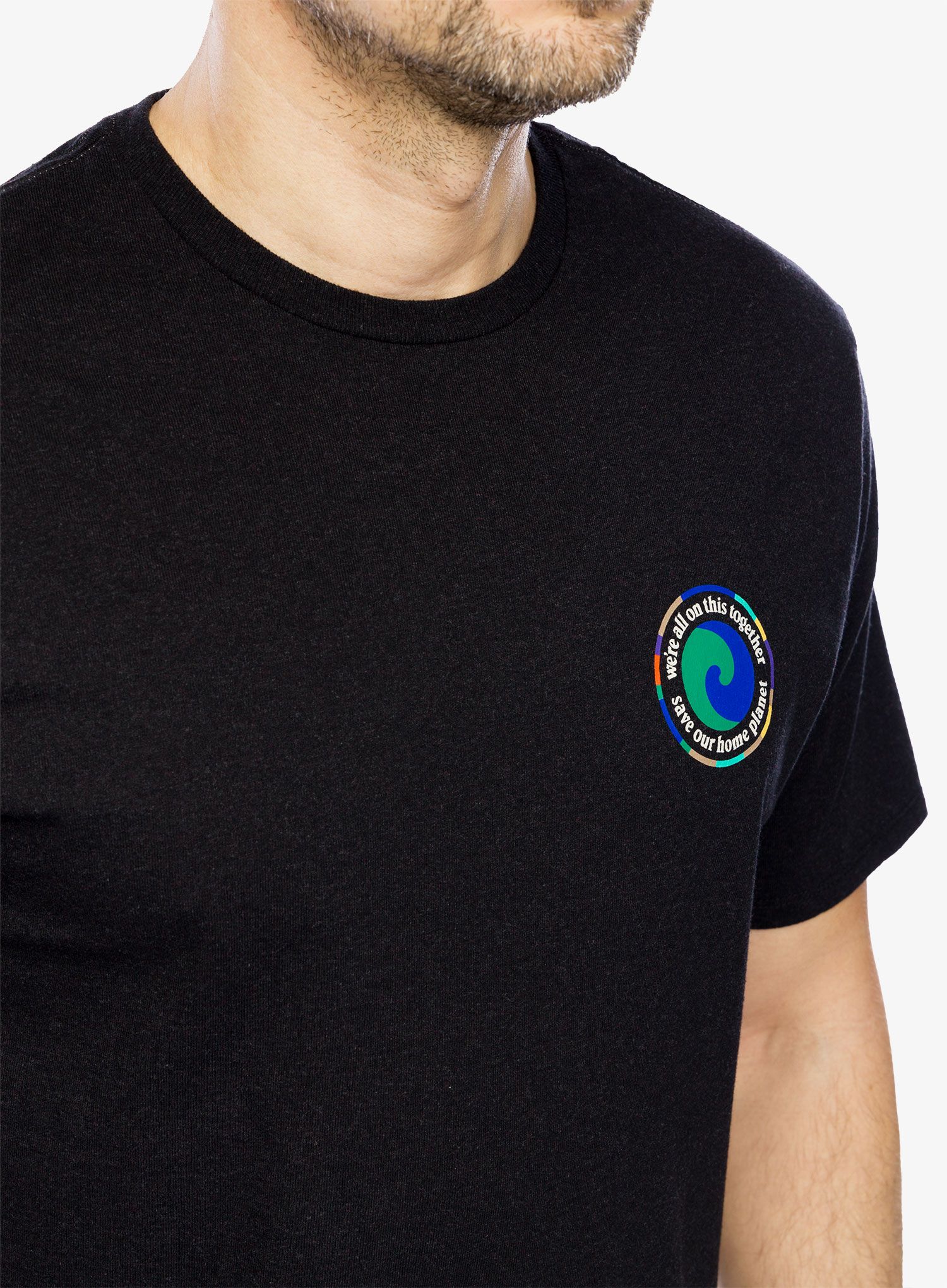 Футболка з принтом Patagonia Unity Fitz Responsibili-Tee - ink black