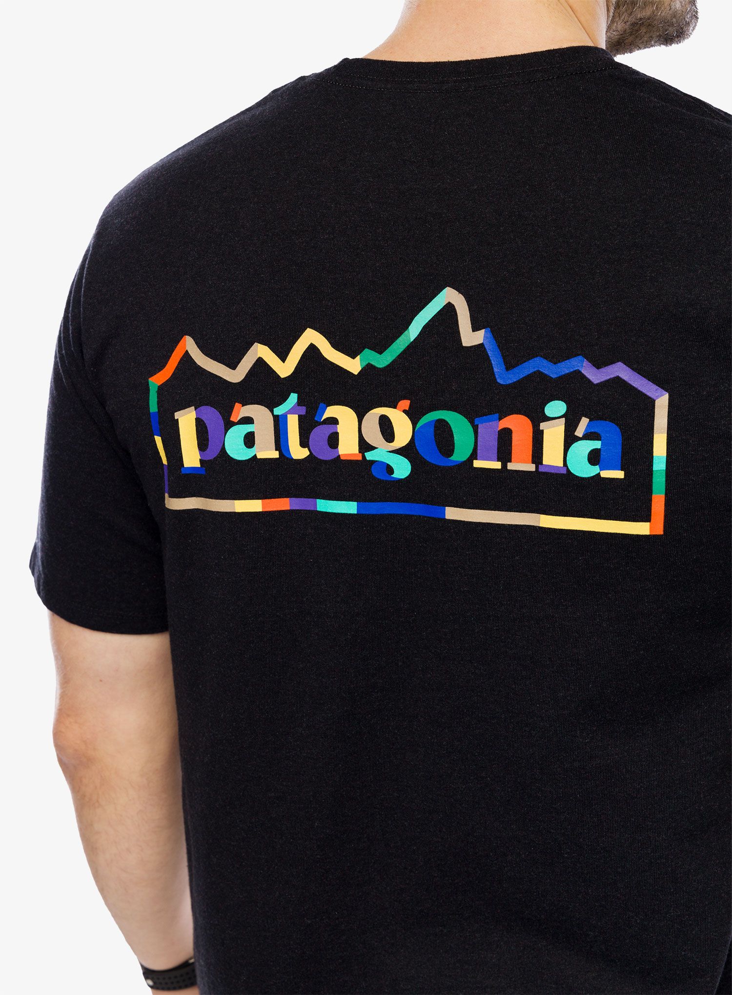 Футболка з принтом Patagonia Unity Fitz Responsibili-Tee - ink black