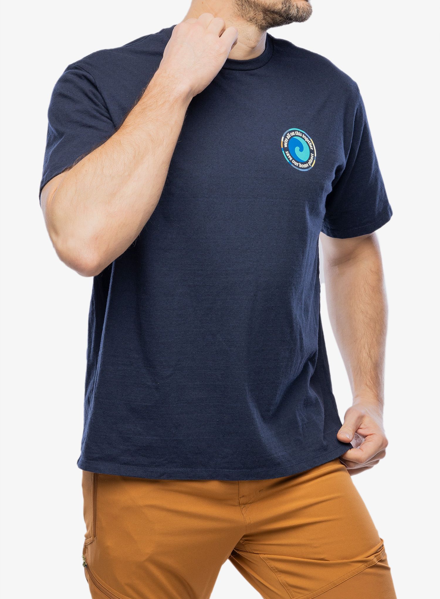 Футболка з принтом Patagonia Unity Fitz Responsibili-Tee - new navy