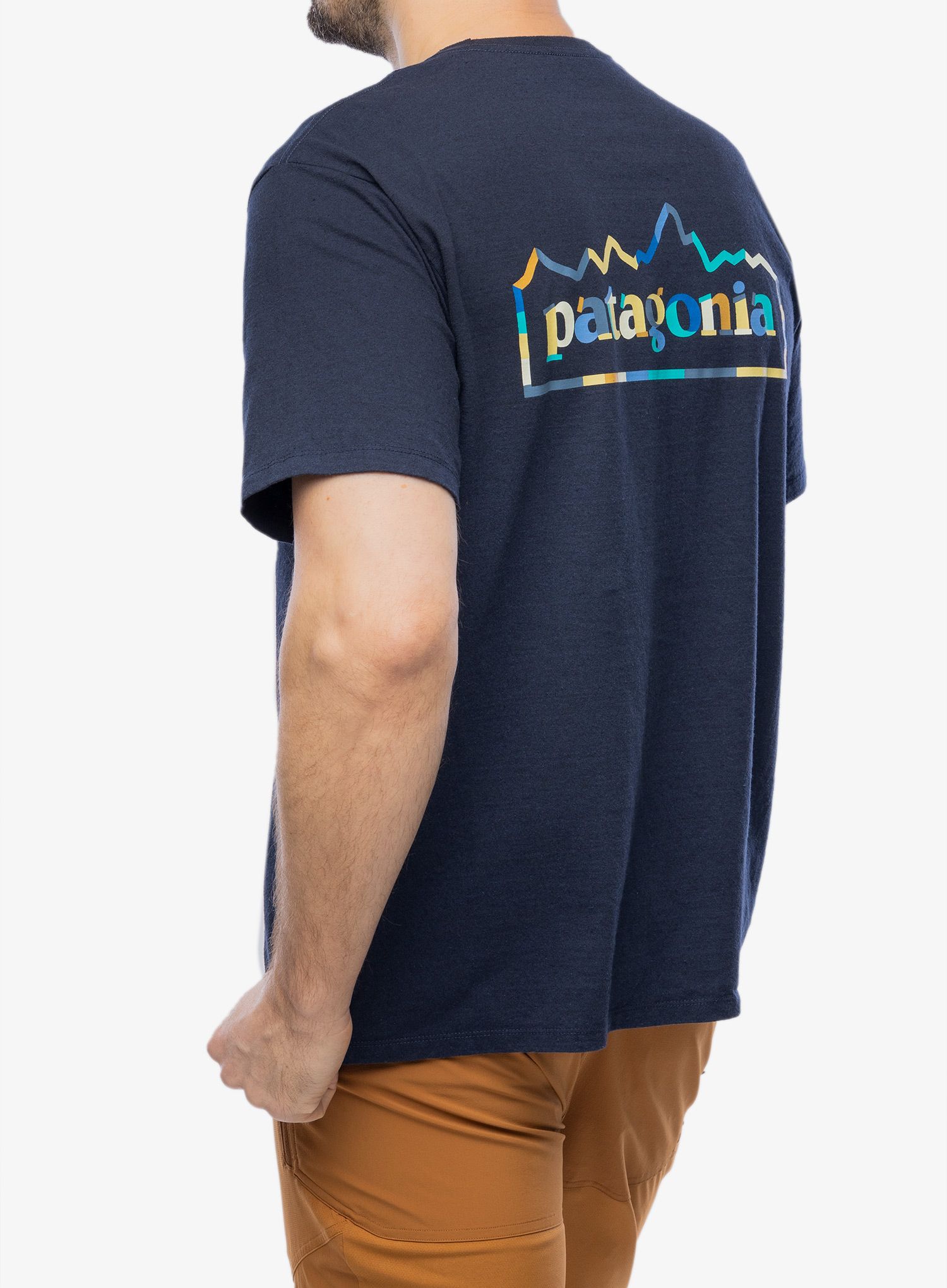 Футболка з принтом Patagonia Unity Fitz Responsibili-Tee - new navy