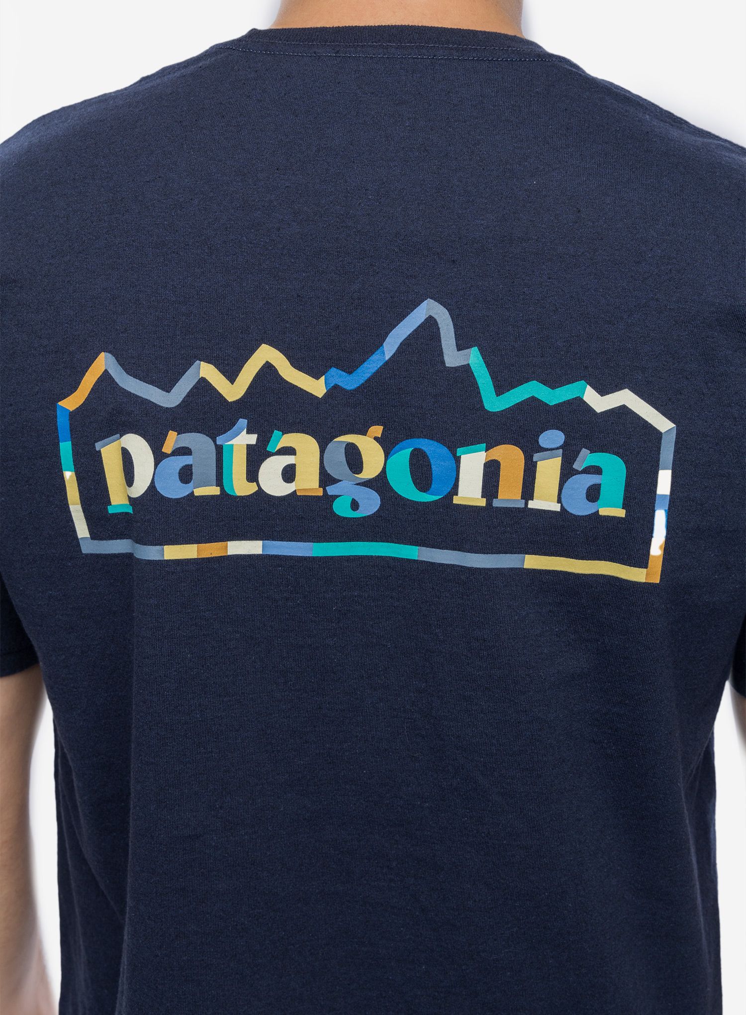 Футболка з принтом Patagonia Unity Fitz Responsibili-Tee - new navy