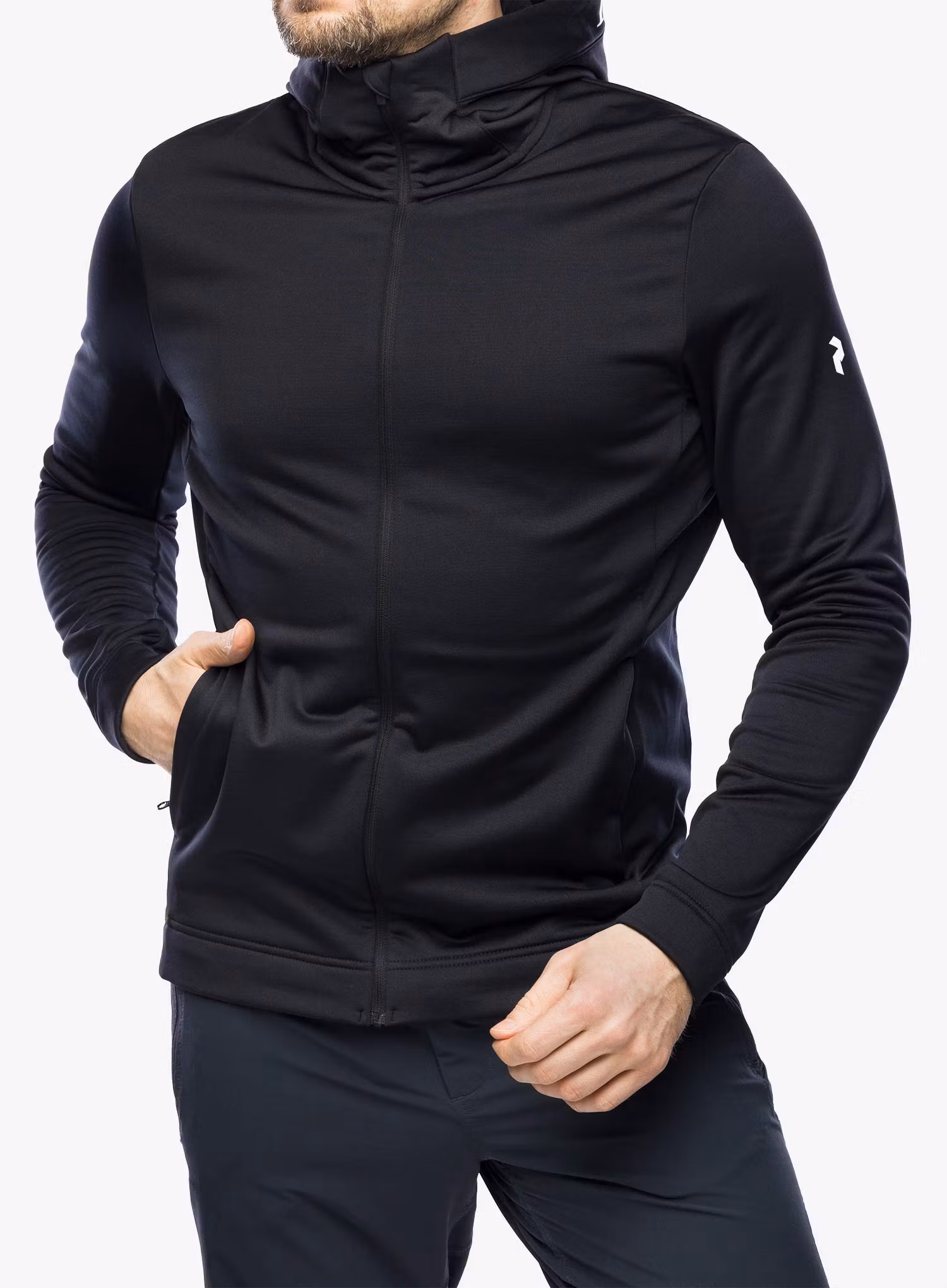 Кофта з каптуром Peak Perfomance Rider Tech Zip Hood - black