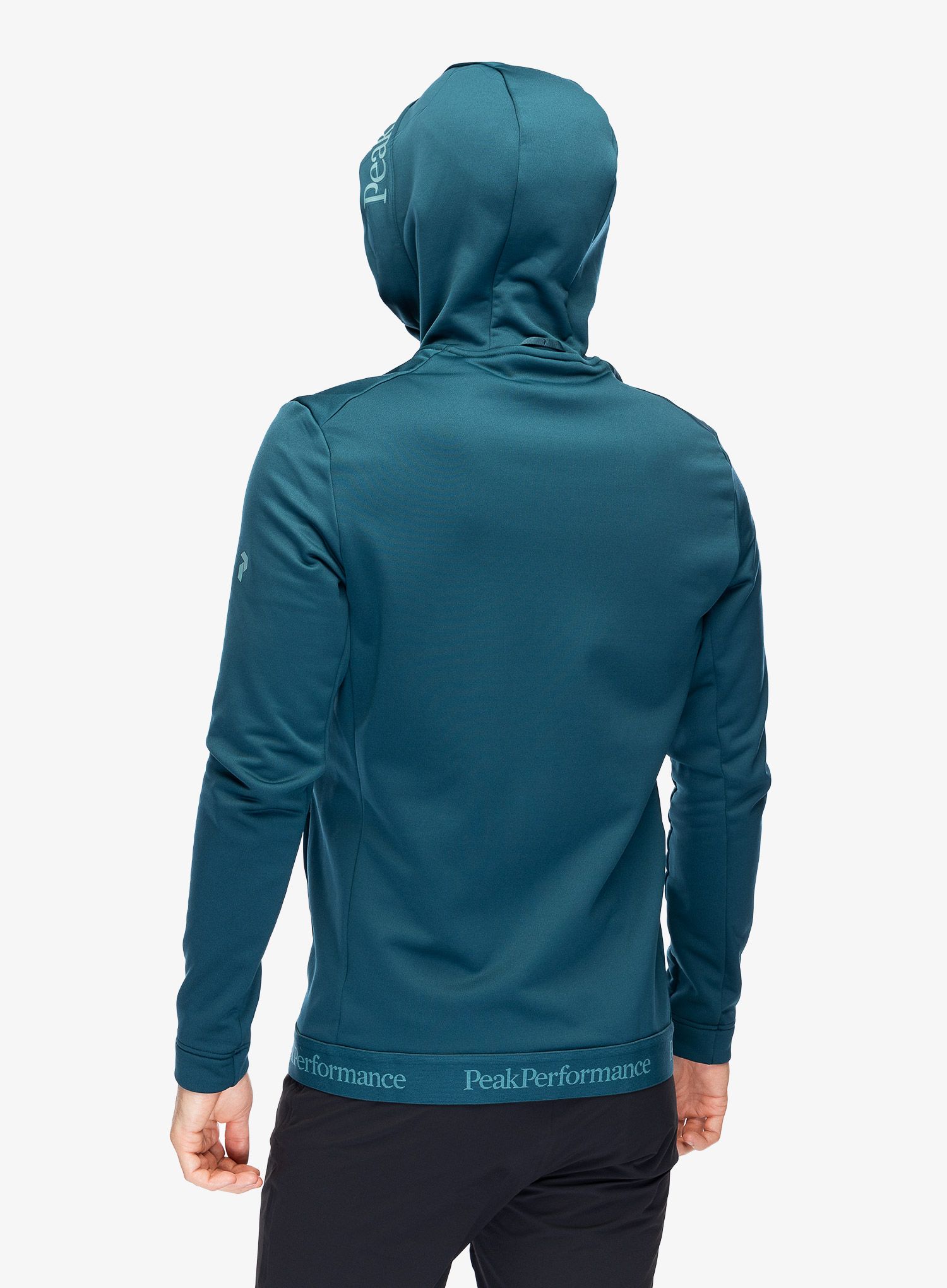 Кофта з каптуром Peak Perfomance Rider Tech Zip Hood - infinity teel