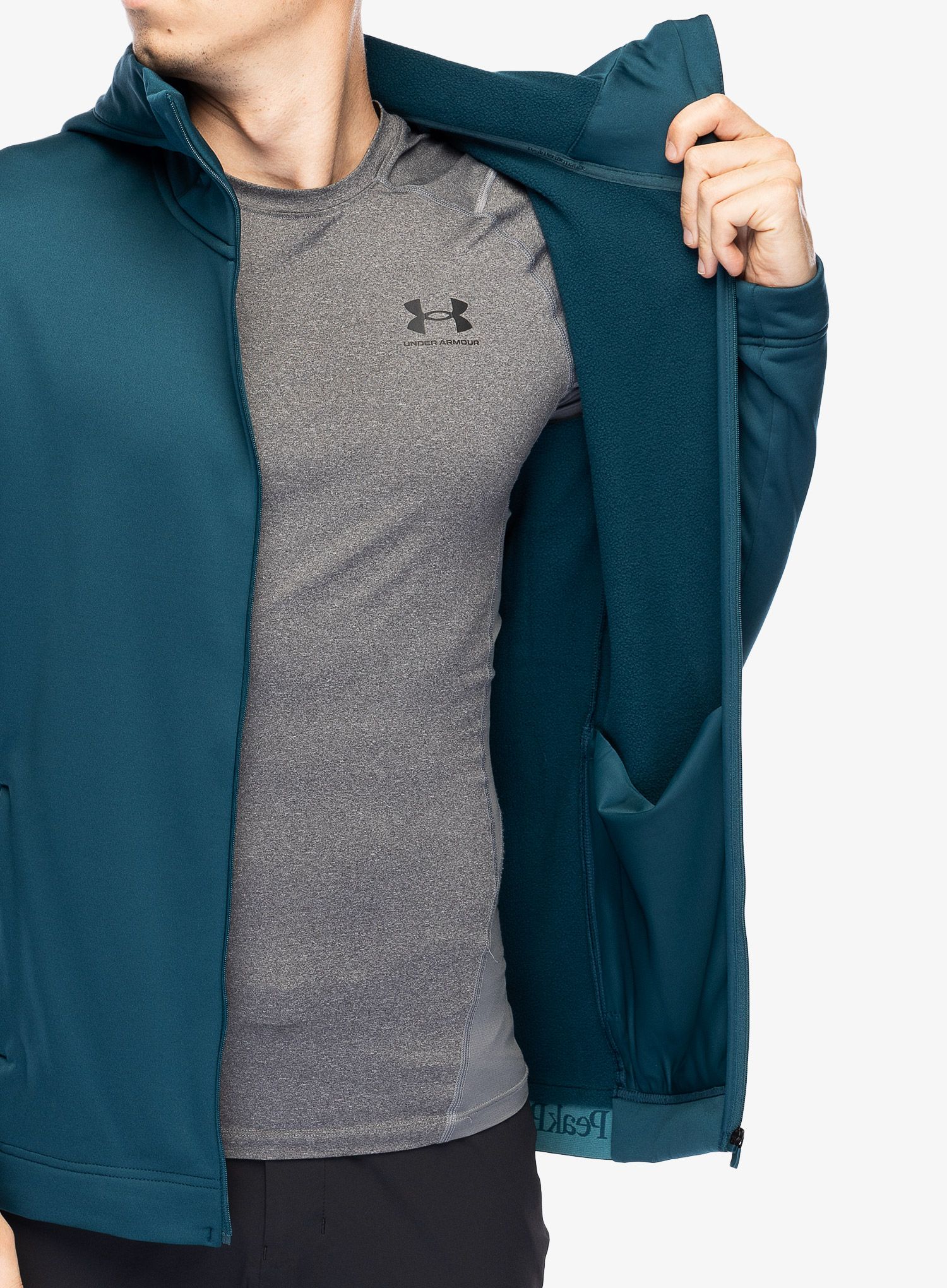 Кофта з каптуром Peak Perfomance Rider Tech Zip Hood - infinity teel