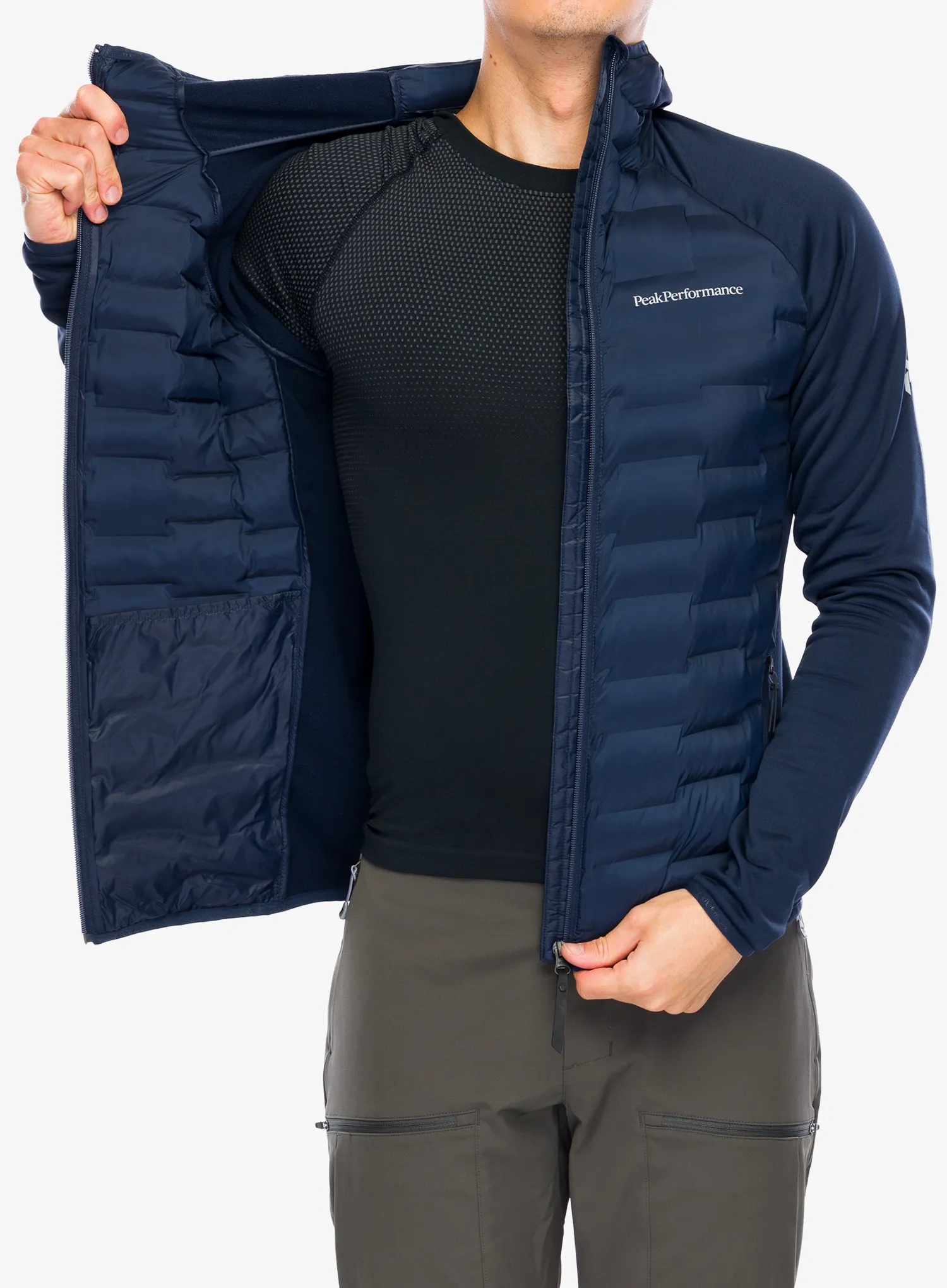 Куртка Peak Performance Argon Hybrid Hood - blue shadow
