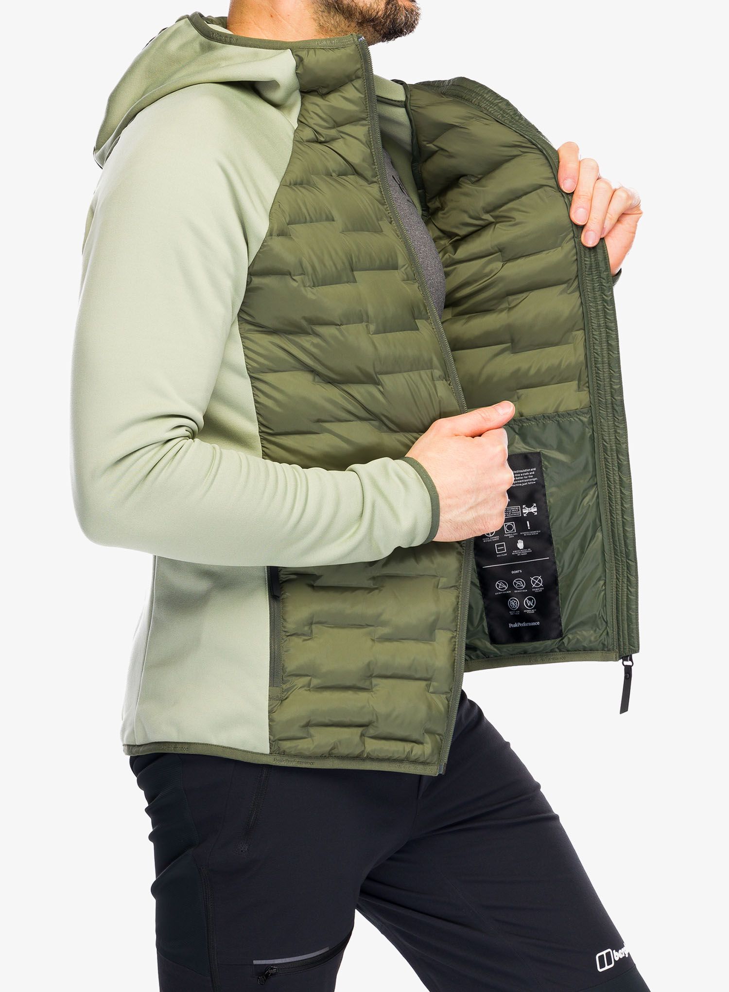 Куртка Peak Performance Argon Hybrid Hood - pine needle