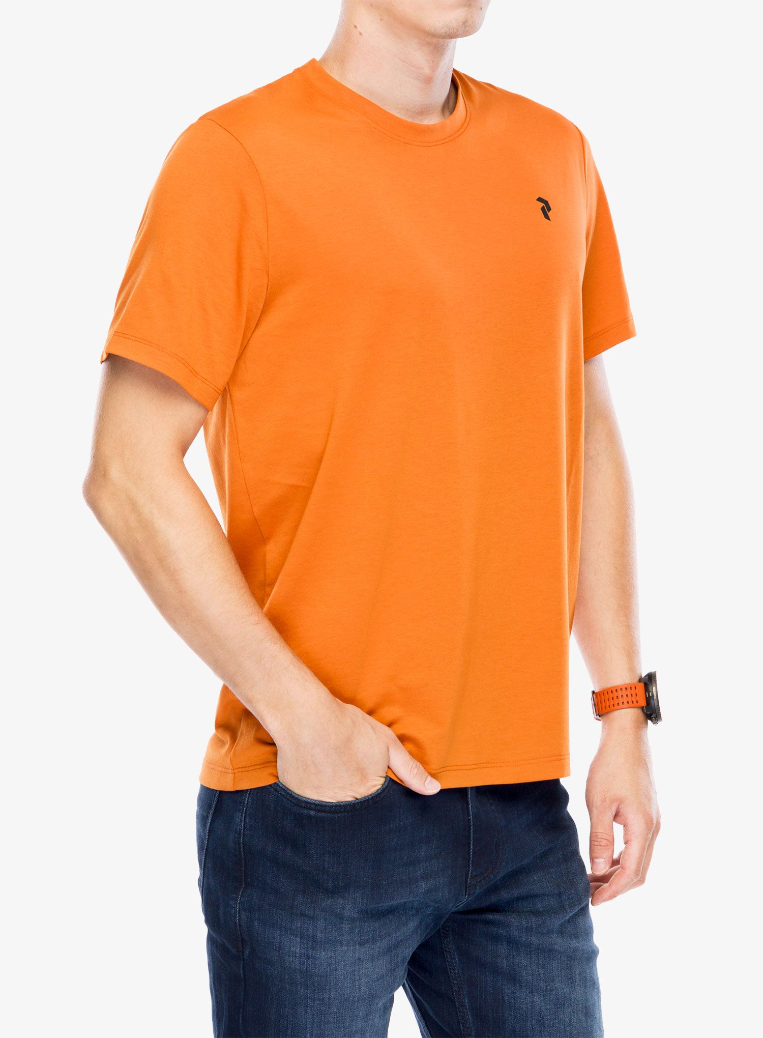 Швидковисихаюча футболка Peak Performance Explore Graphic Tee - gold flame