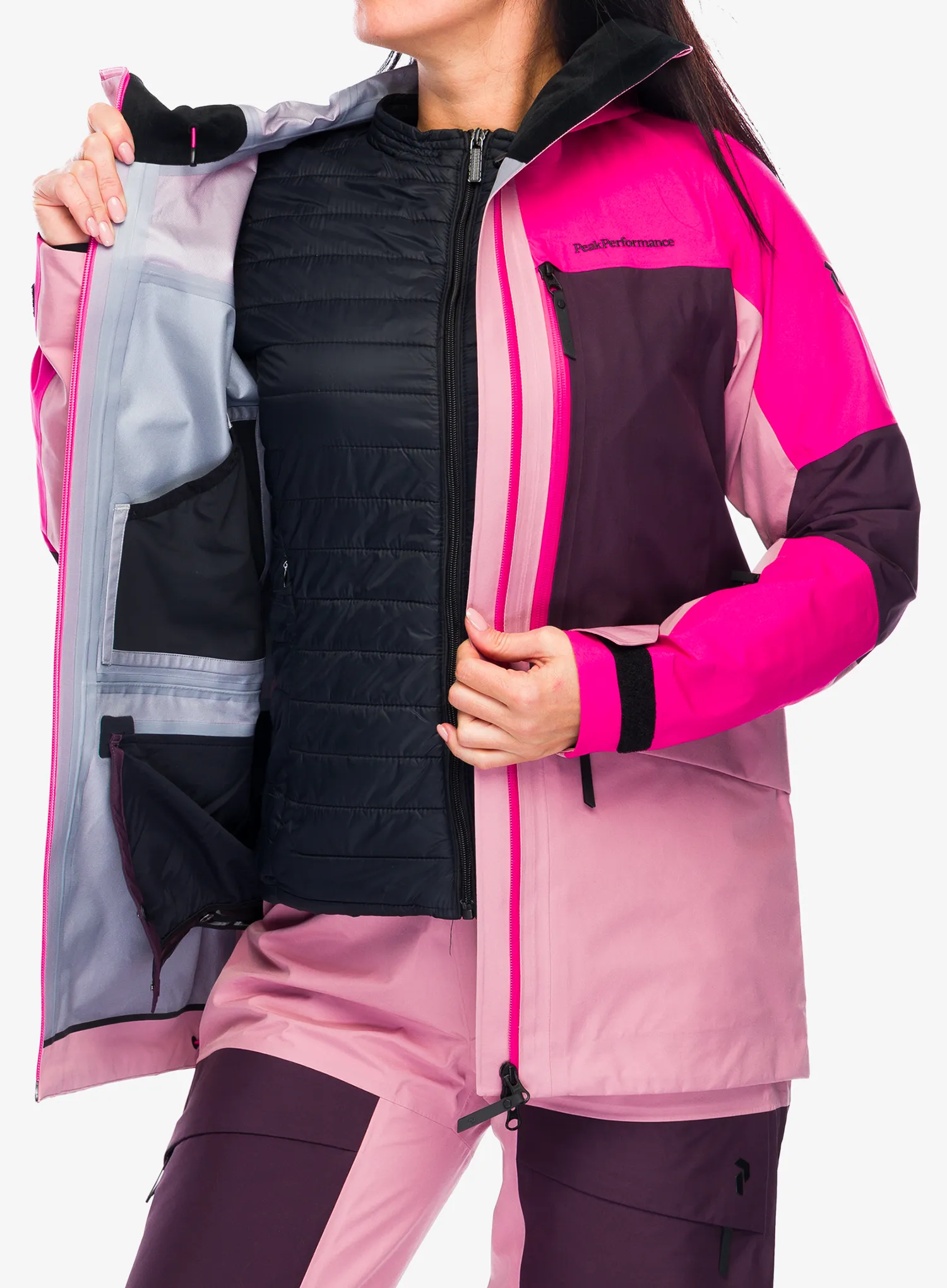 Куртка лижна жіноча Peak Performance Gravity GORE-TEX 3L Jacket - beetroot/purple/bitter root