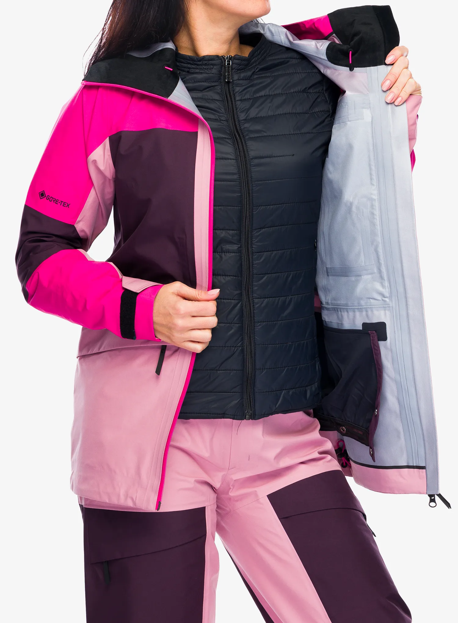 Куртка лижна жіноча Peak Performance Gravity GORE-TEX 3L Jacket - beetroot/purple/bitter root
