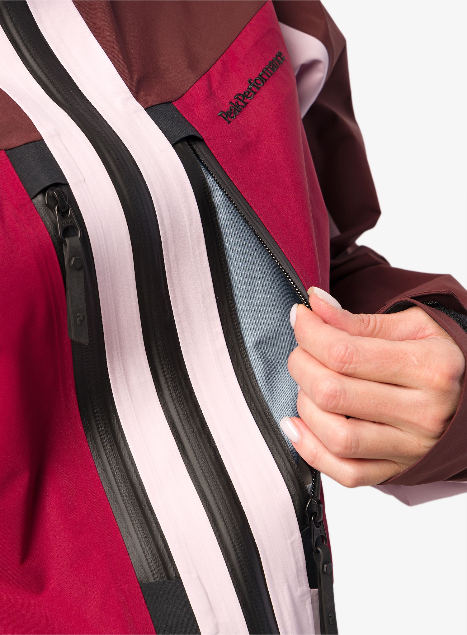 Куртка жіноча Peak Performance Gravity Gore-Tex Jacket - cold blush/sapote/rogue red