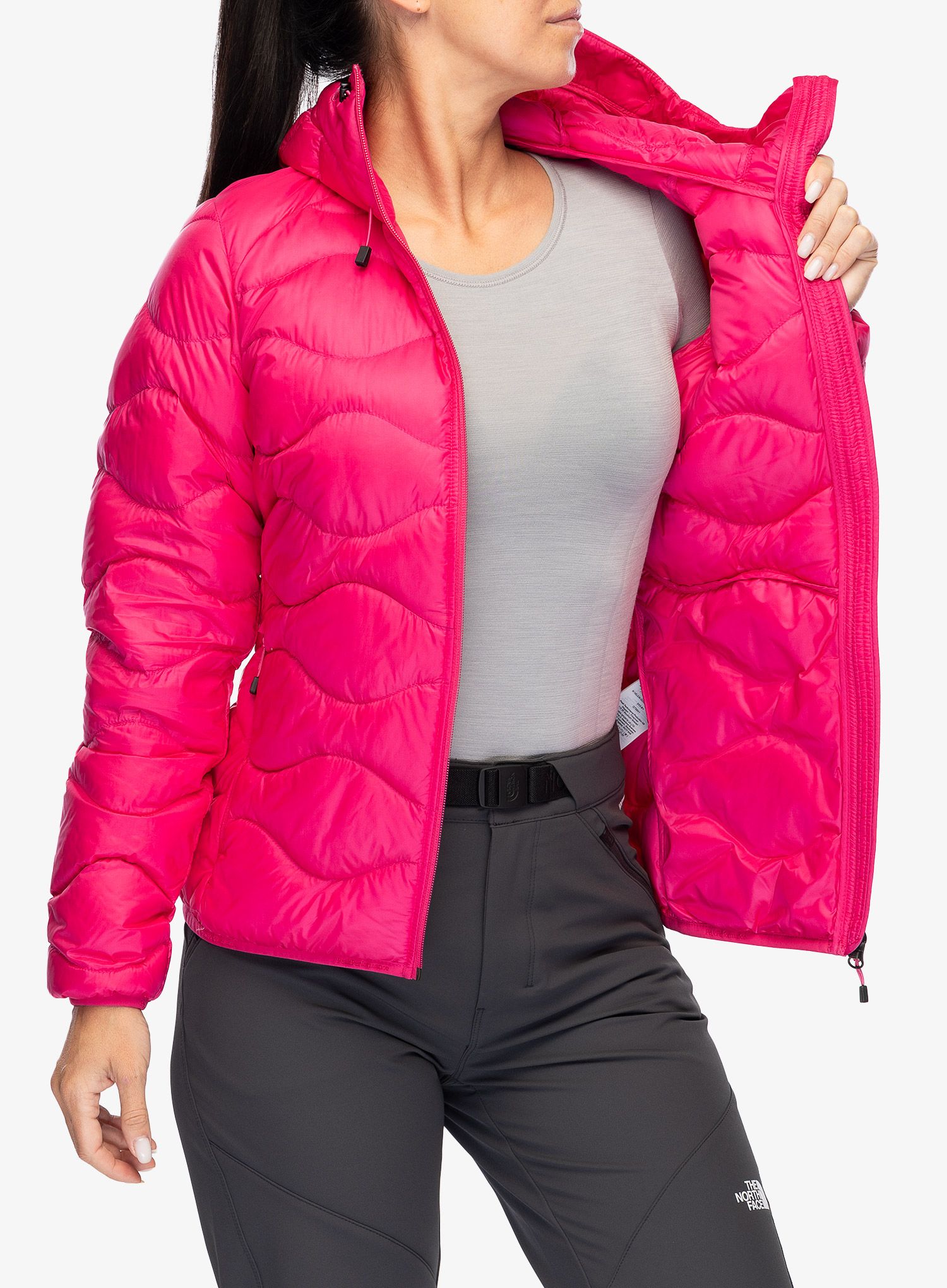 Пуховик жіноча Peak Performance Helium Down Hood Jacket - beetroot purple