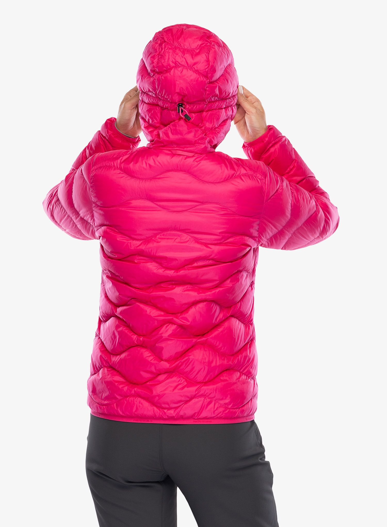 Пуховик жіноча Peak Performance Helium Down Hood Jacket - beetroot purple