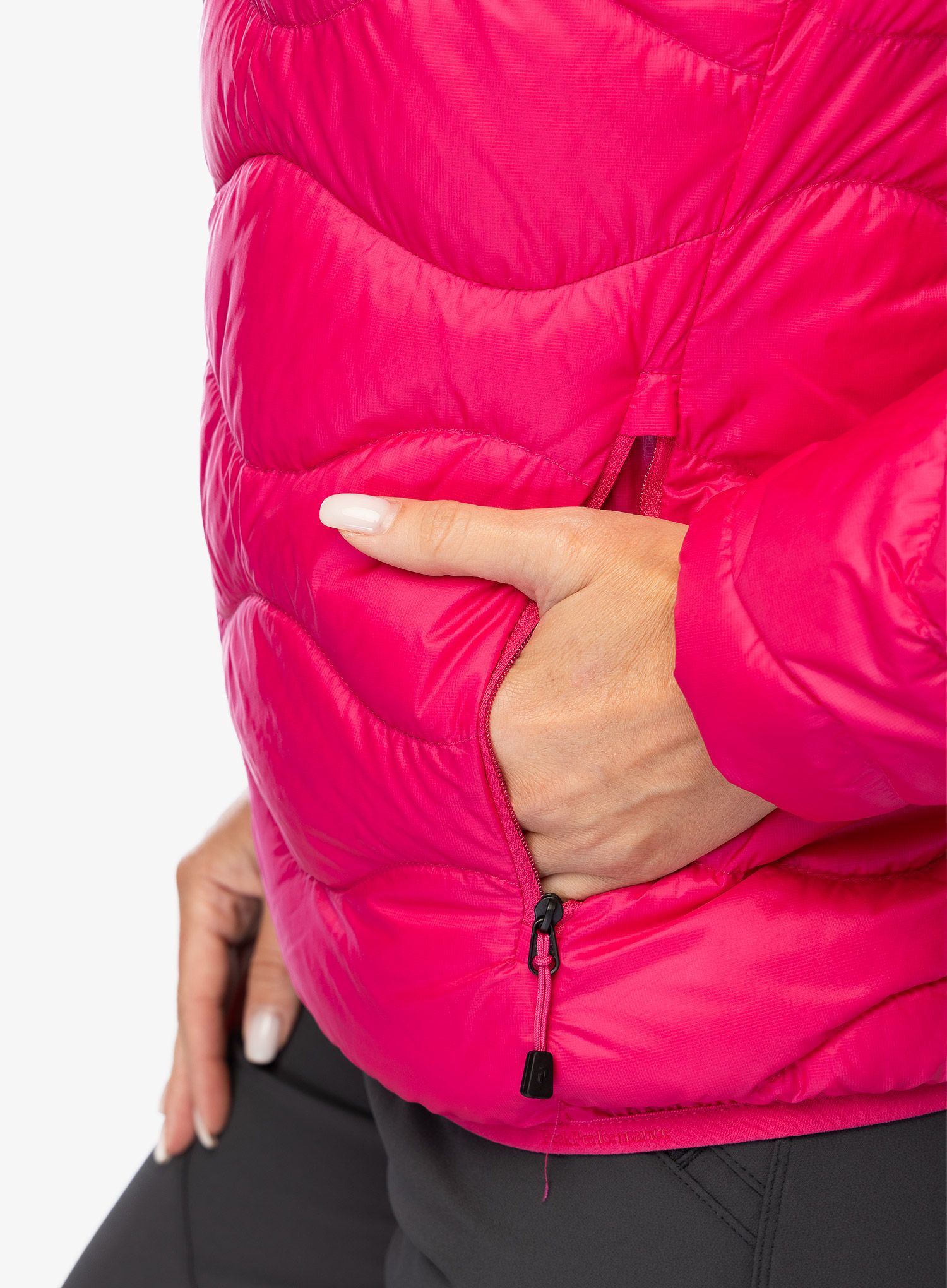Пуховик жіноча Peak Performance Helium Down Hood Jacket - beetroot purple