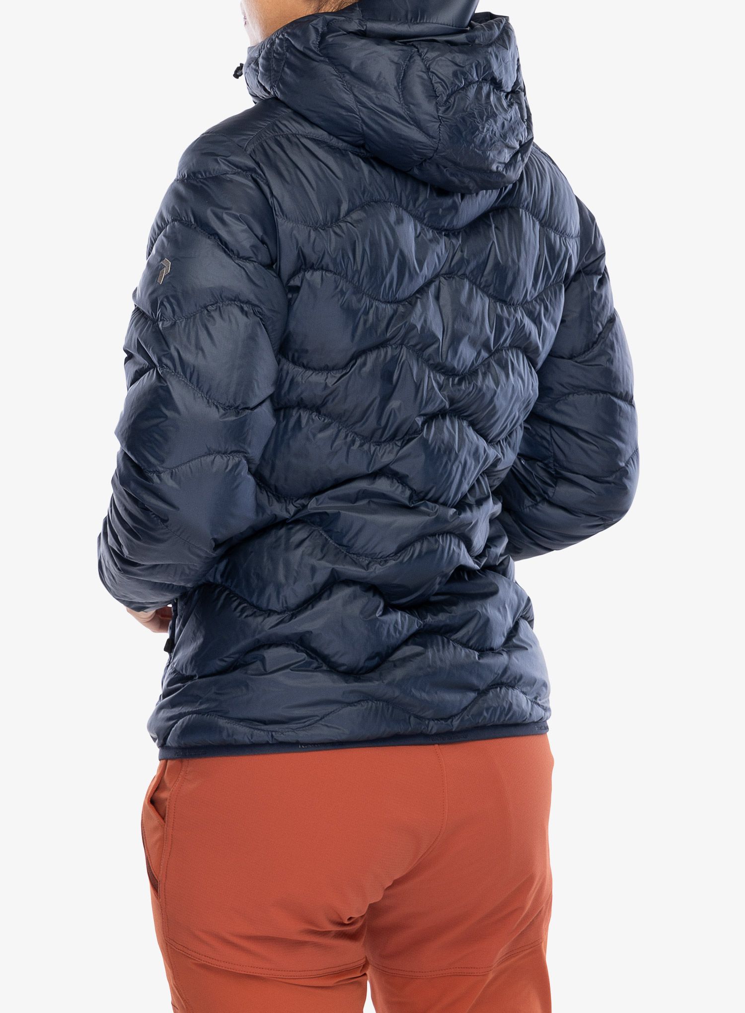 Пуховик жіноча Peak Performance Helium Down Hood Jacket - blue shadow/shadow