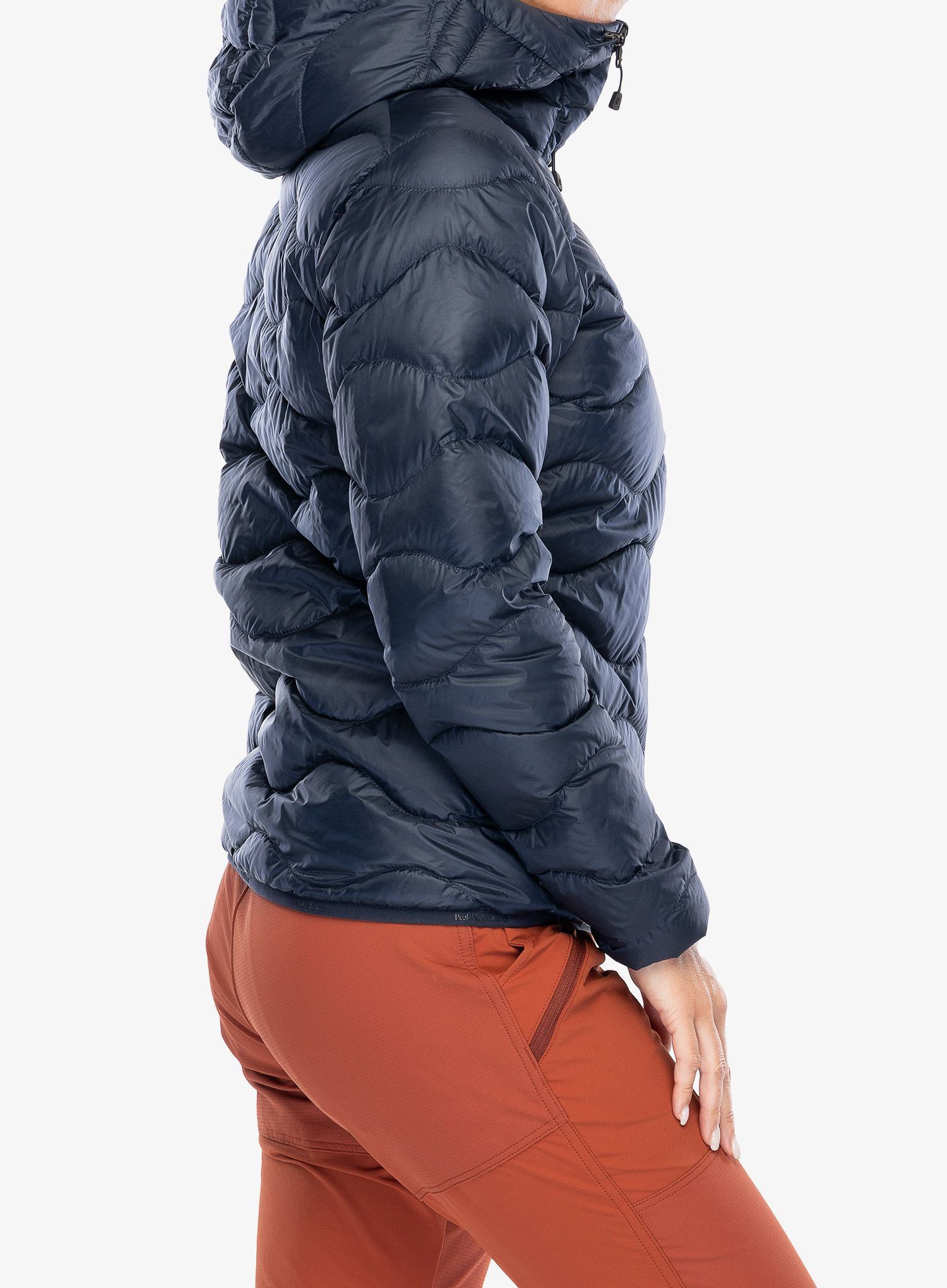 Пуховик жіноча Peak Performance Helium Down Hood Jacket - blue shadow/shadow