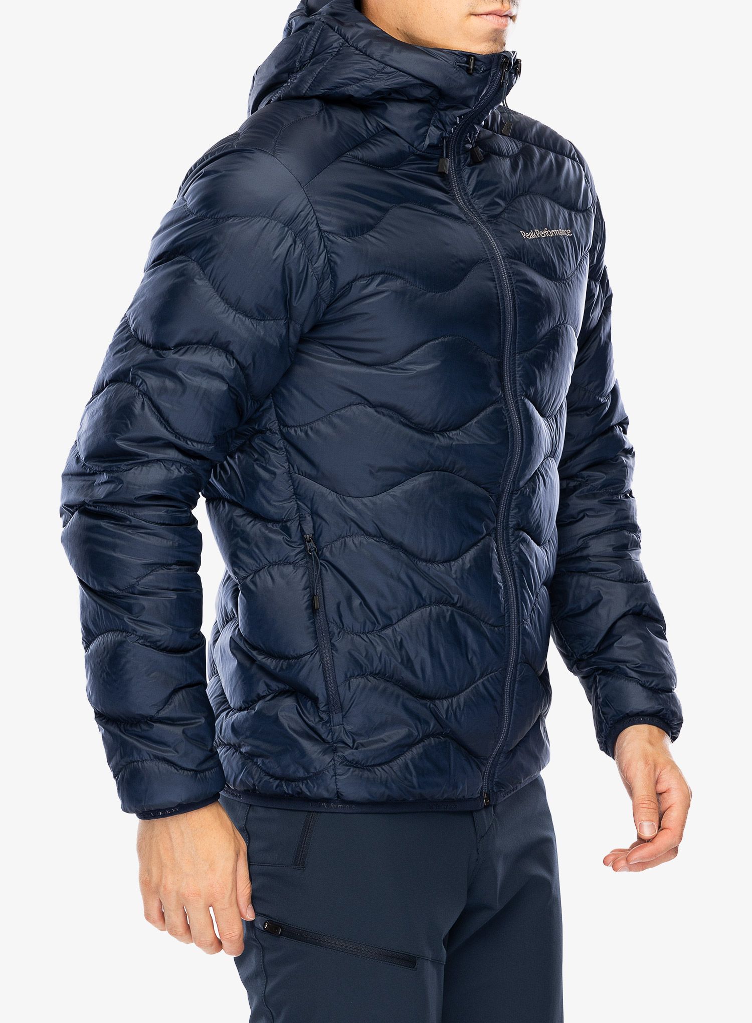 Пуховик Peak Performance Helium Down Hood Jacket - blue shadow