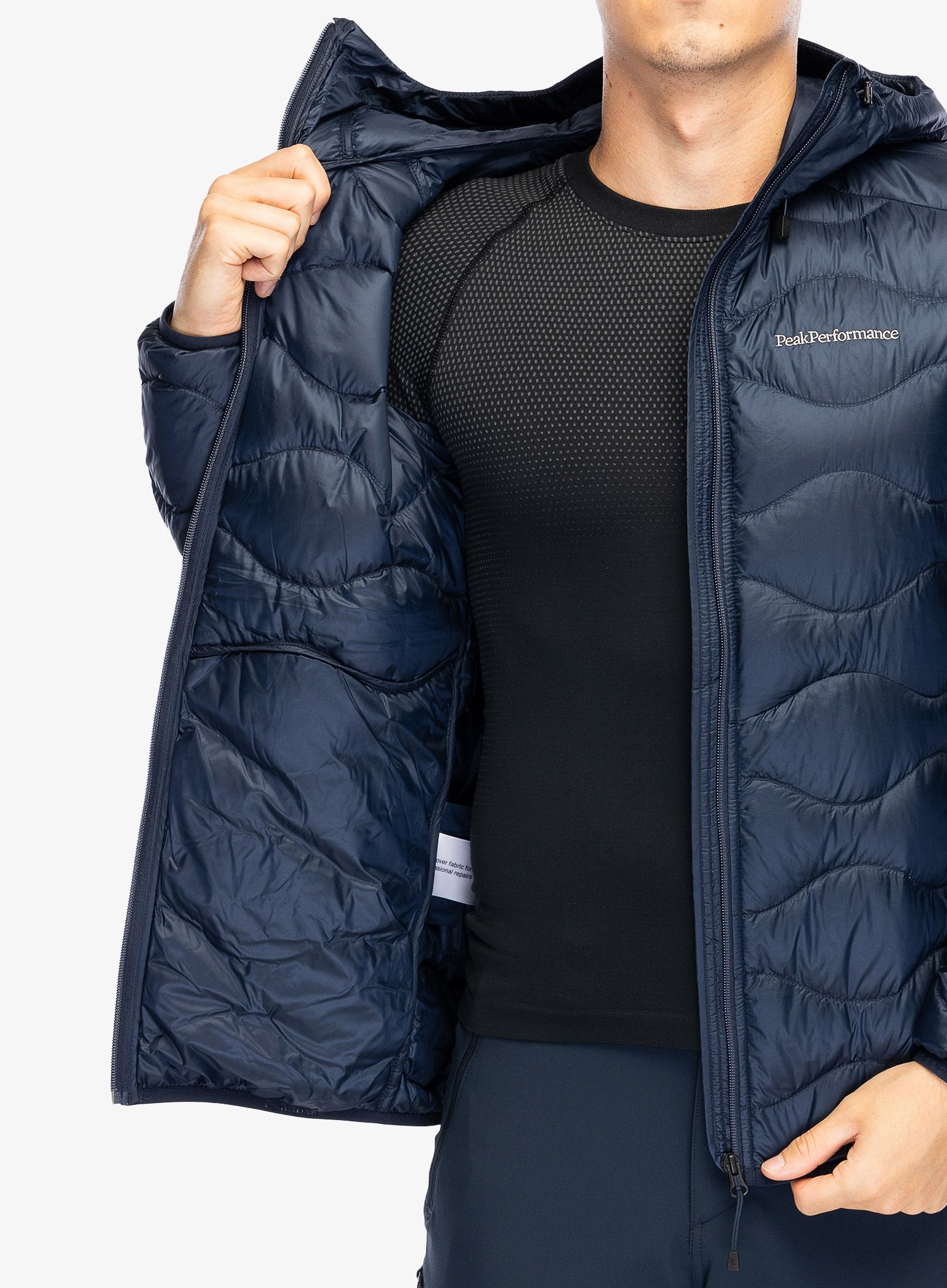 Пуховик Peak Performance Helium Down Hood Jacket - blue shadow