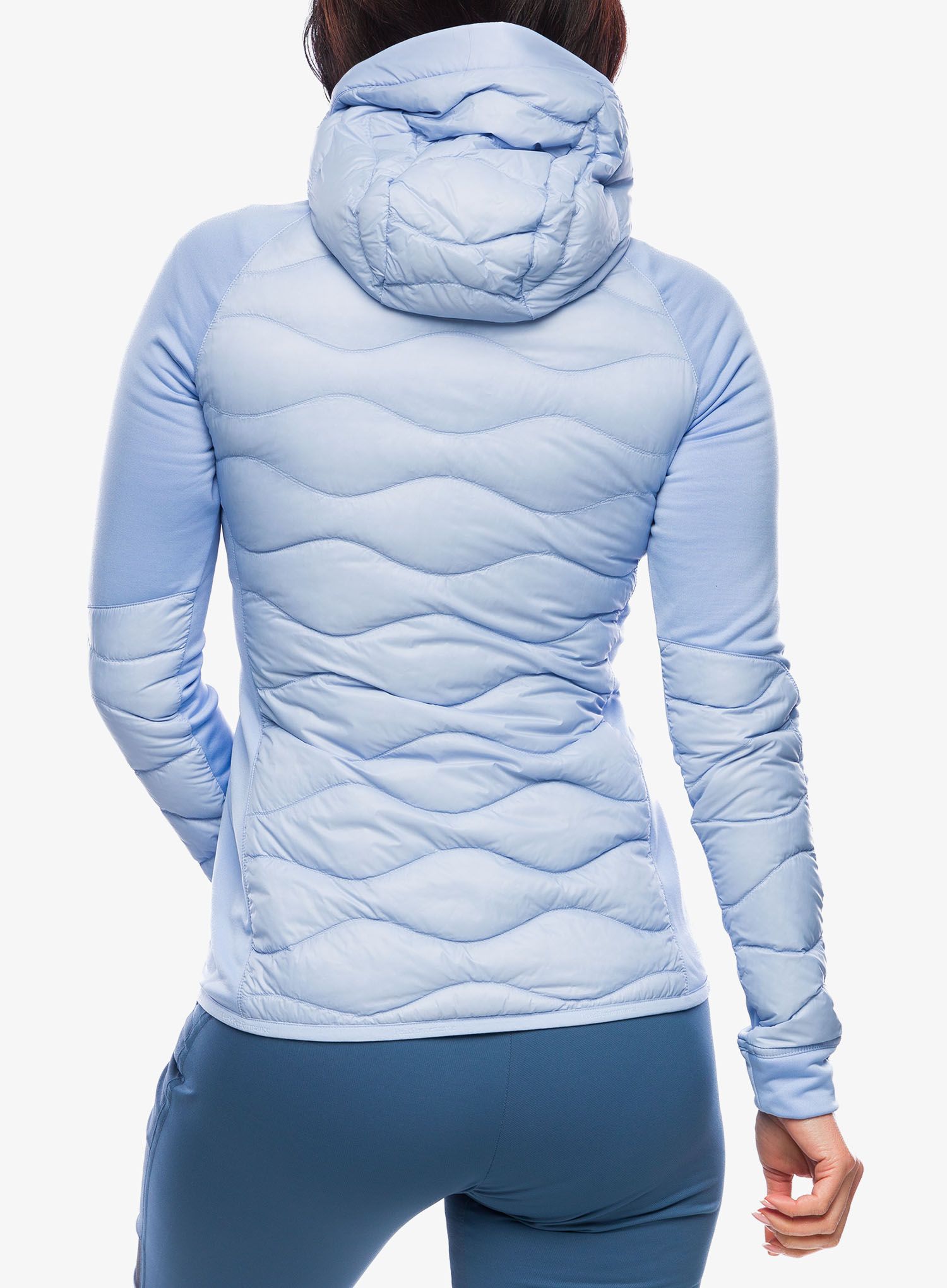 Куртка жіноча Peak Performance Helium Down Hybrid Hood - amity blue