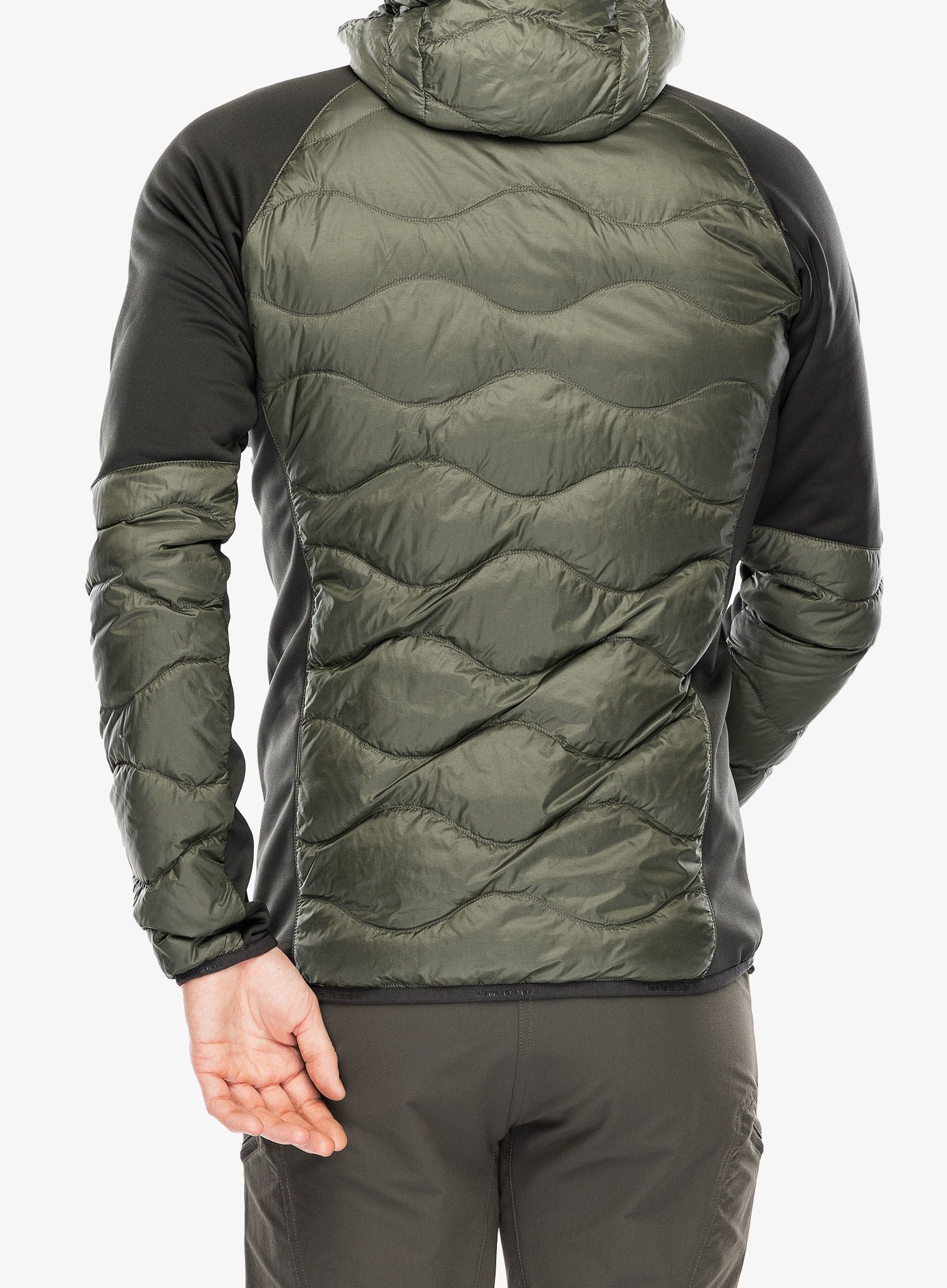 Куртка гібридна Peak Performance Helium Down Hybrid Hood - olive extreme