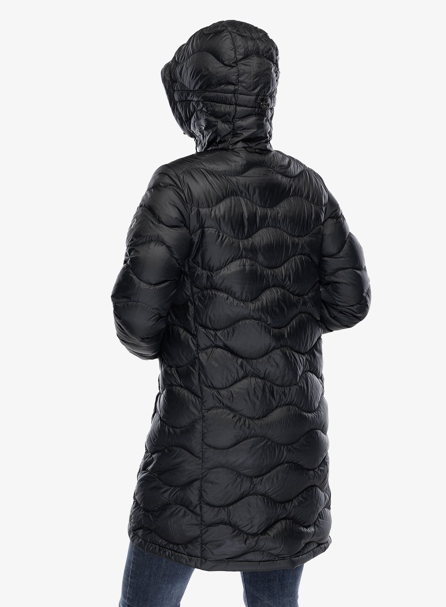 Плащ пуховий жіночий Peak Performance Helium Down Parka - black