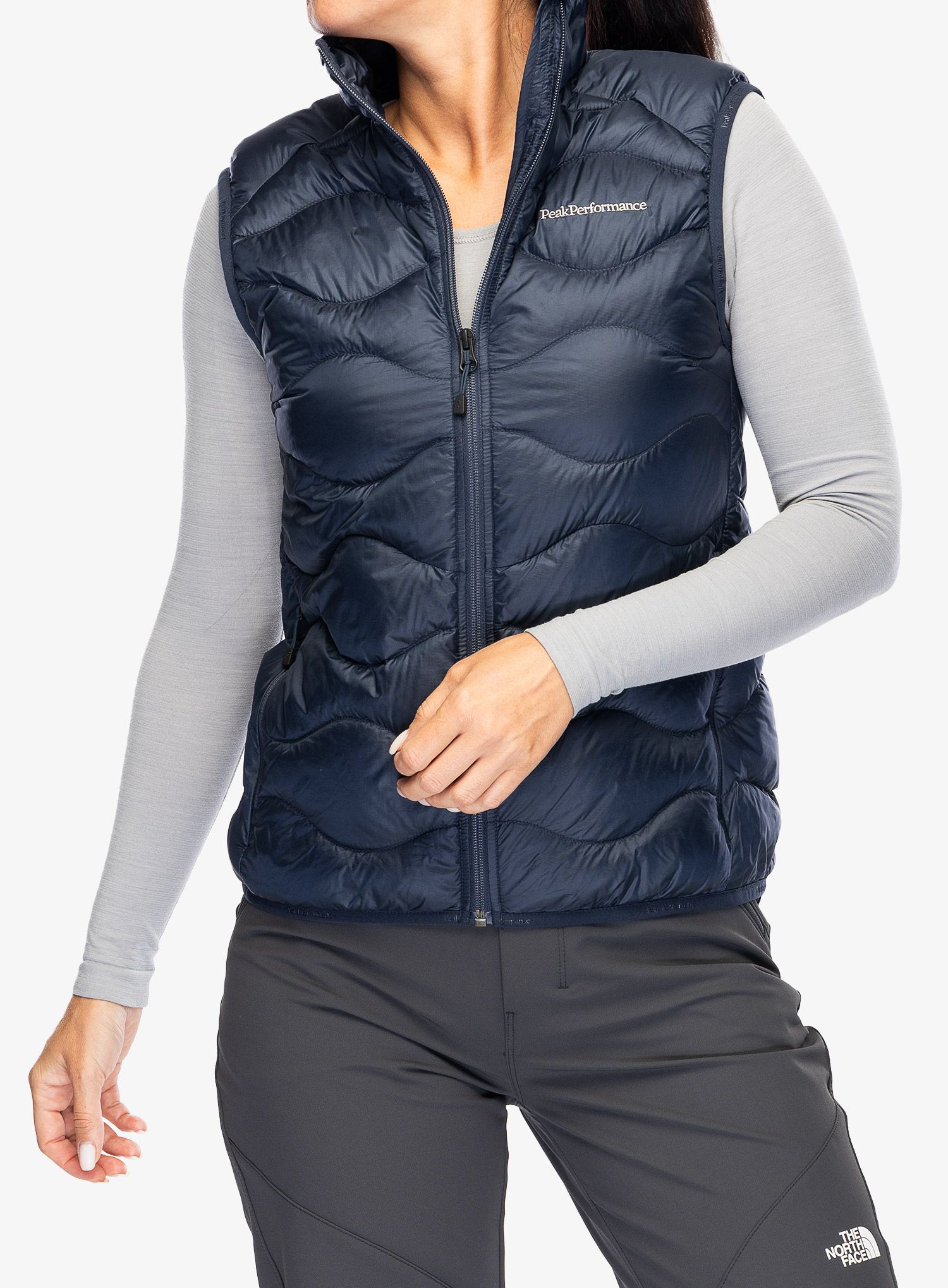 Жилет пуховий жіночий Peak Performance Helium Down Vest - blue shadow/shadow
