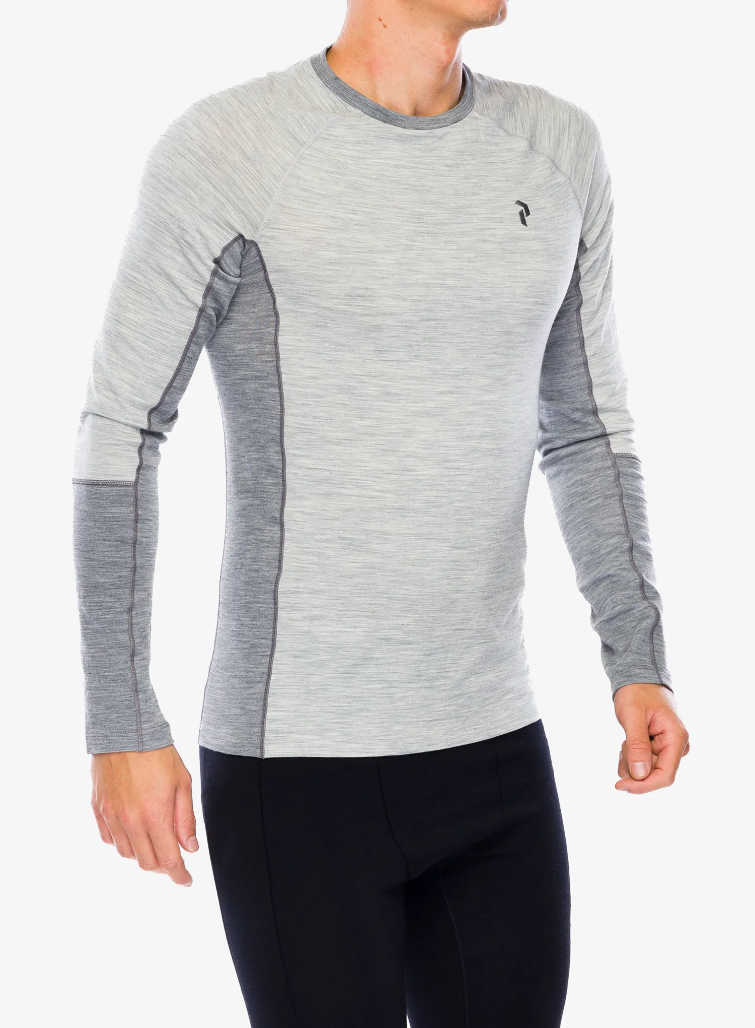 Термокофта Peak Performance Magic Crew - med grey melange