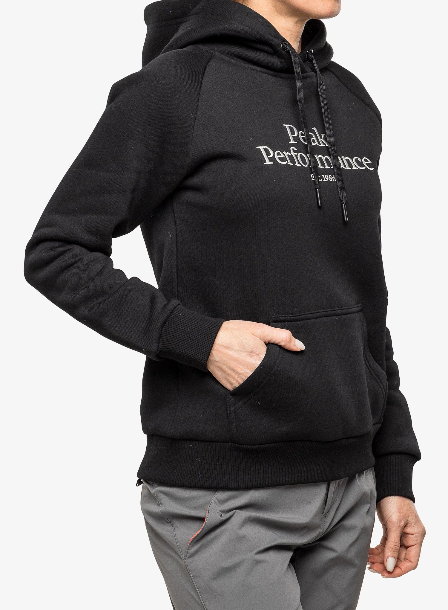 Кофта з каптуром жіноча Peak Performance Original Hood - black