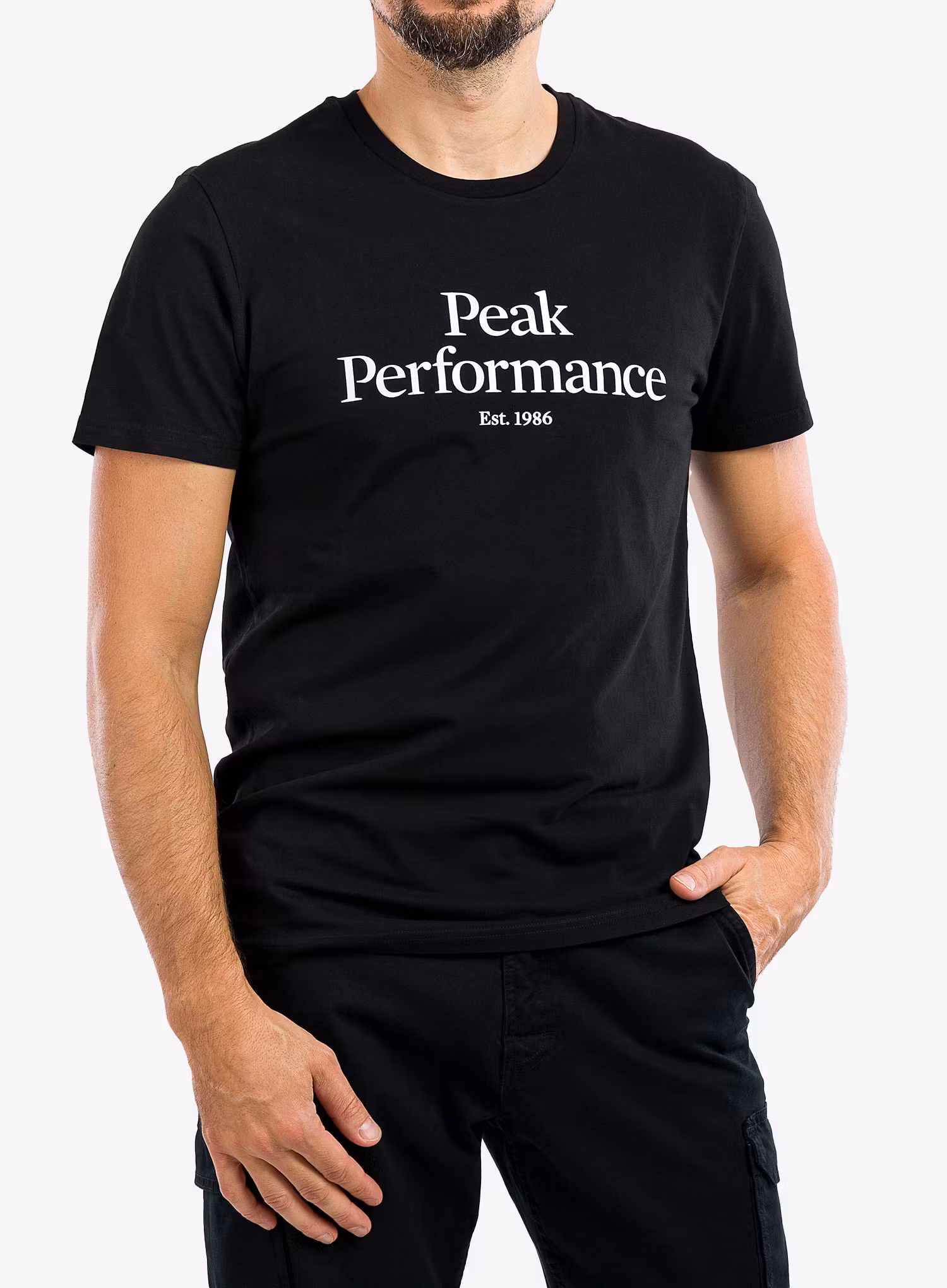 Футболка з принтом Peak Performance Original Tee - black