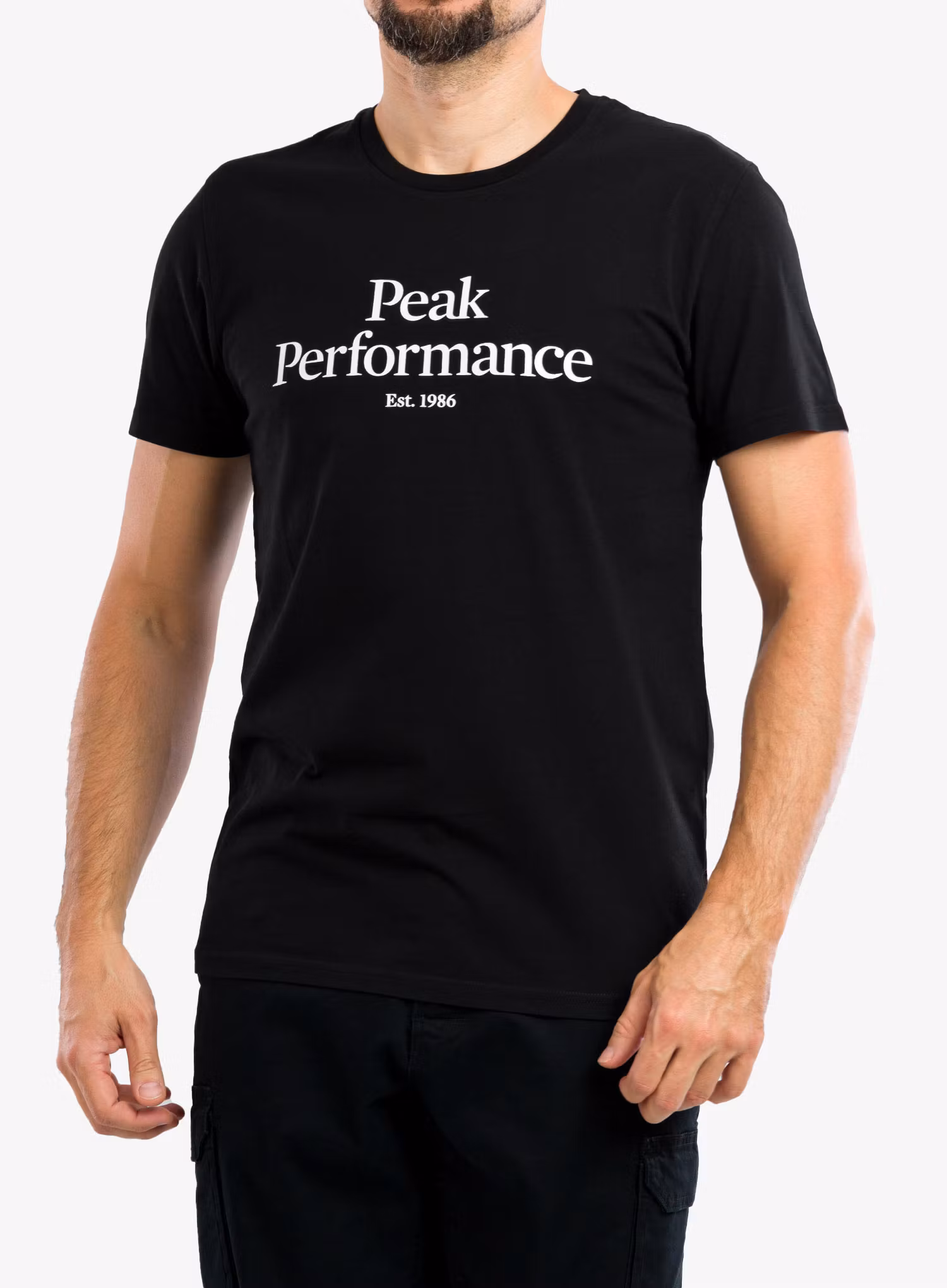 Футболка з принтом Peak Performance Original Tee - black