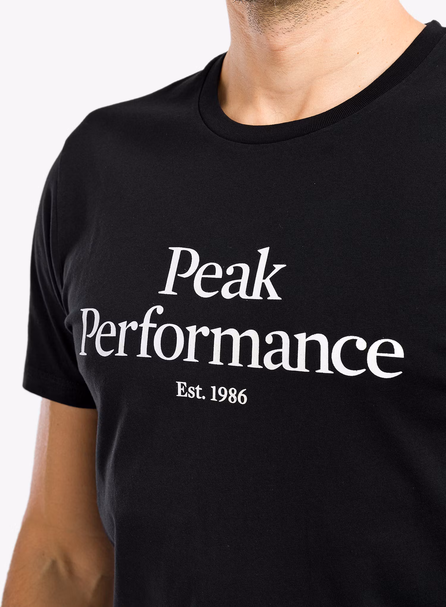 Футболка з принтом Peak Performance Original Tee - black