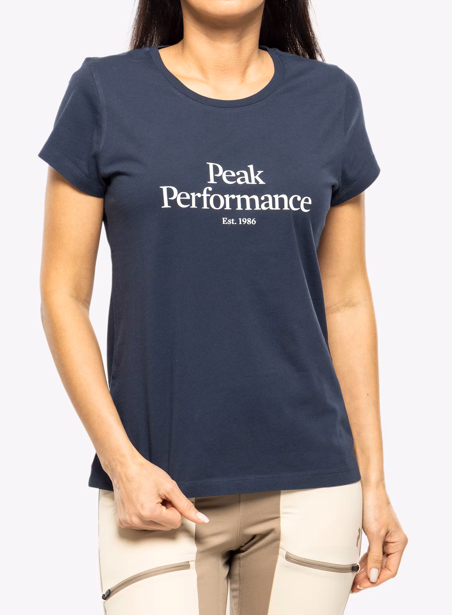 Футболка жіноча Peak Performance Original Tee - blue shadow