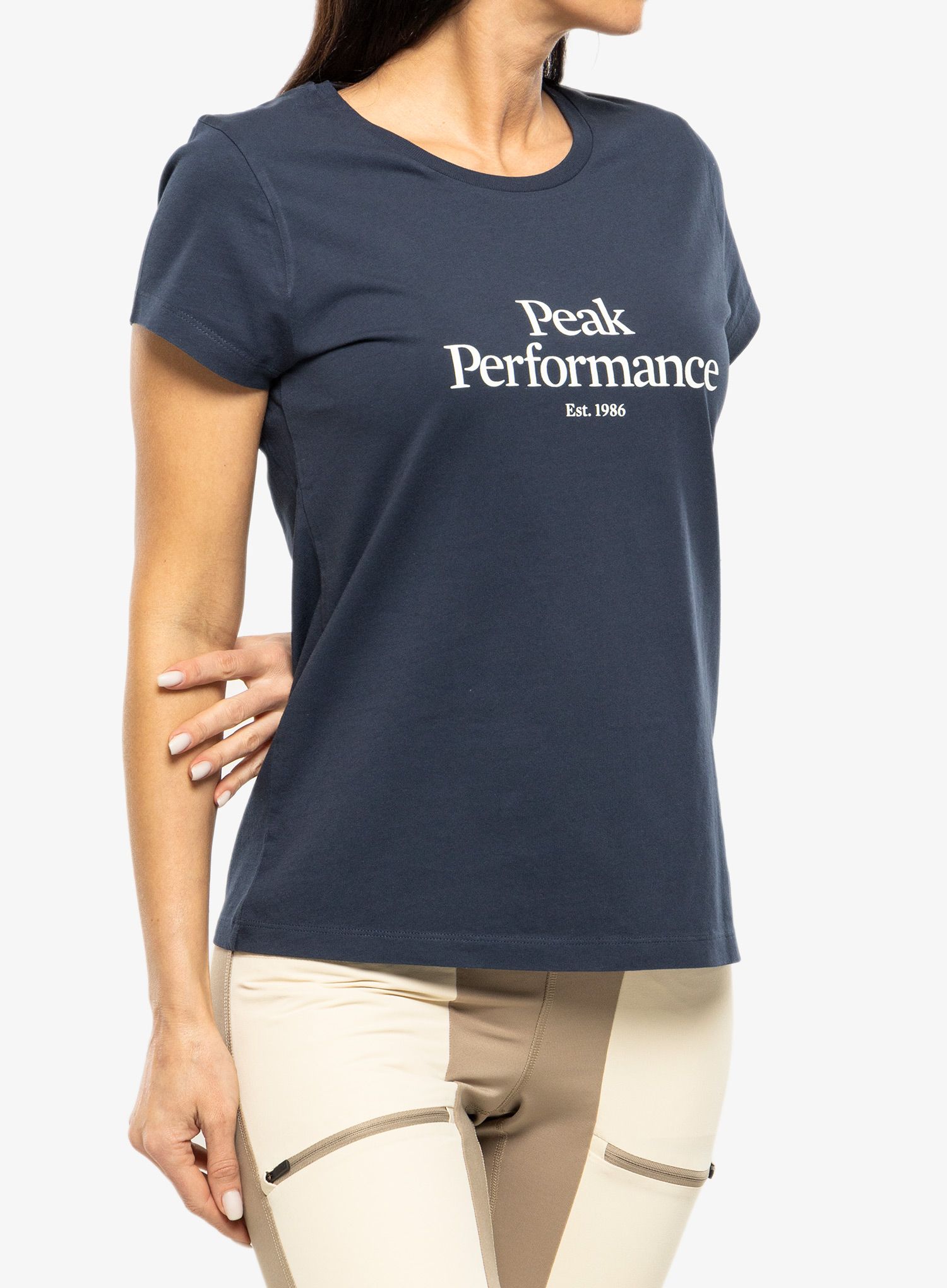 Футболка жіноча Peak Performance Original Tee - blue shadow