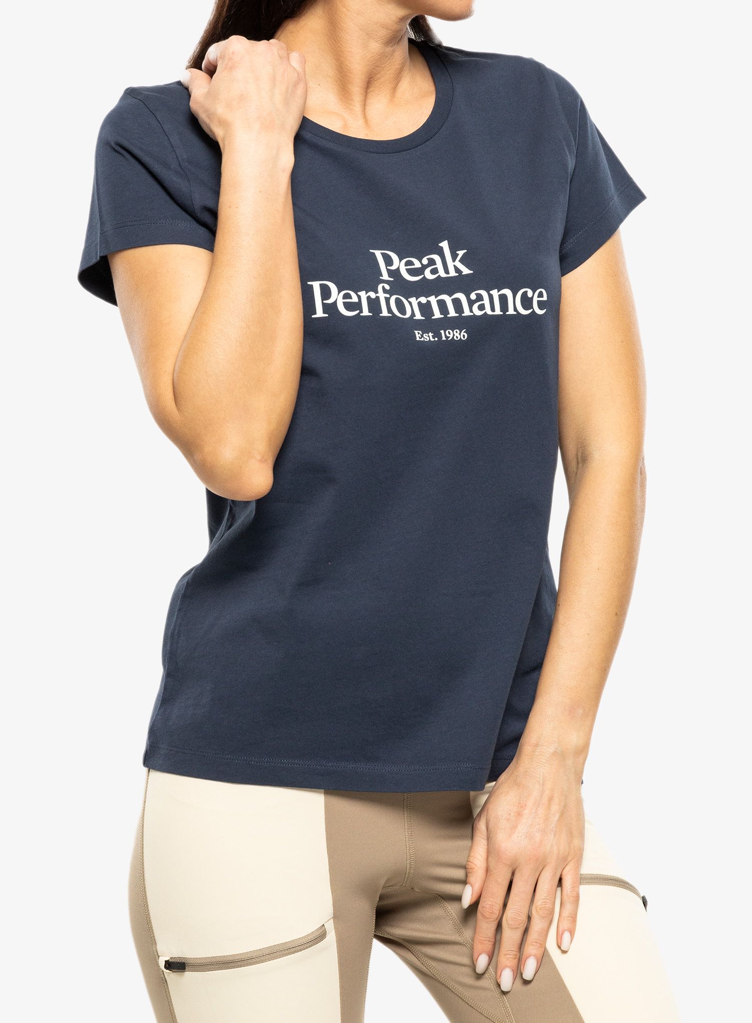 Футболка жіноча Peak Performance Original Tee - blue shadow