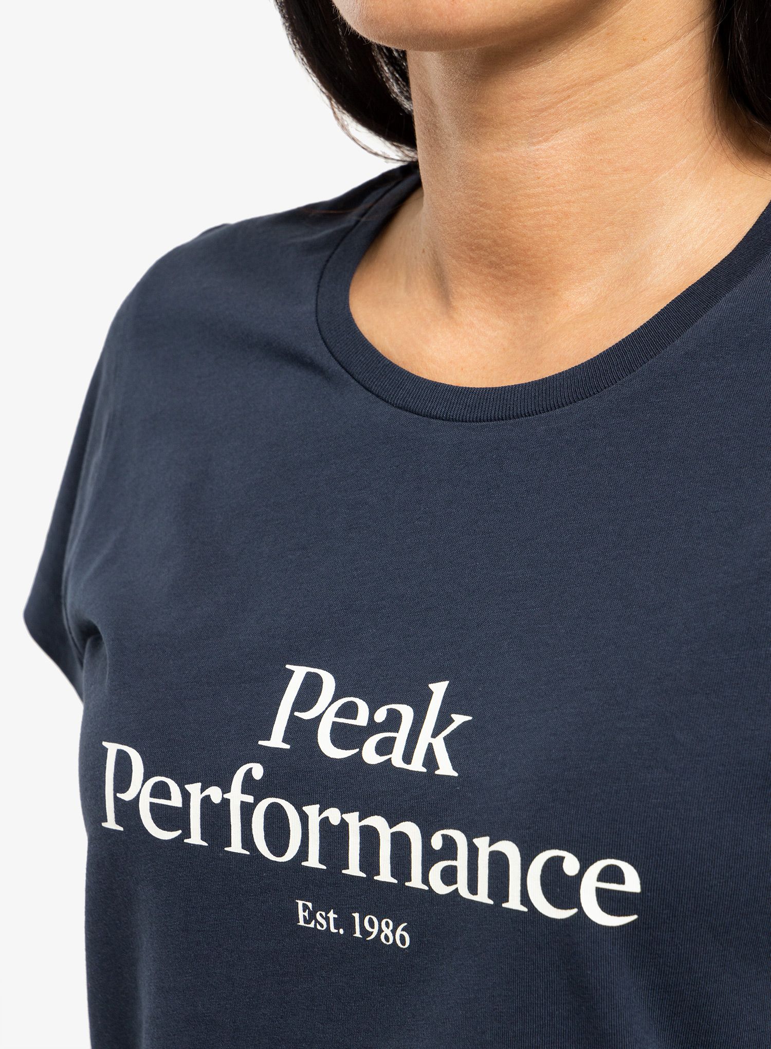 Футболка жіноча Peak Performance Original Tee - blue shadow