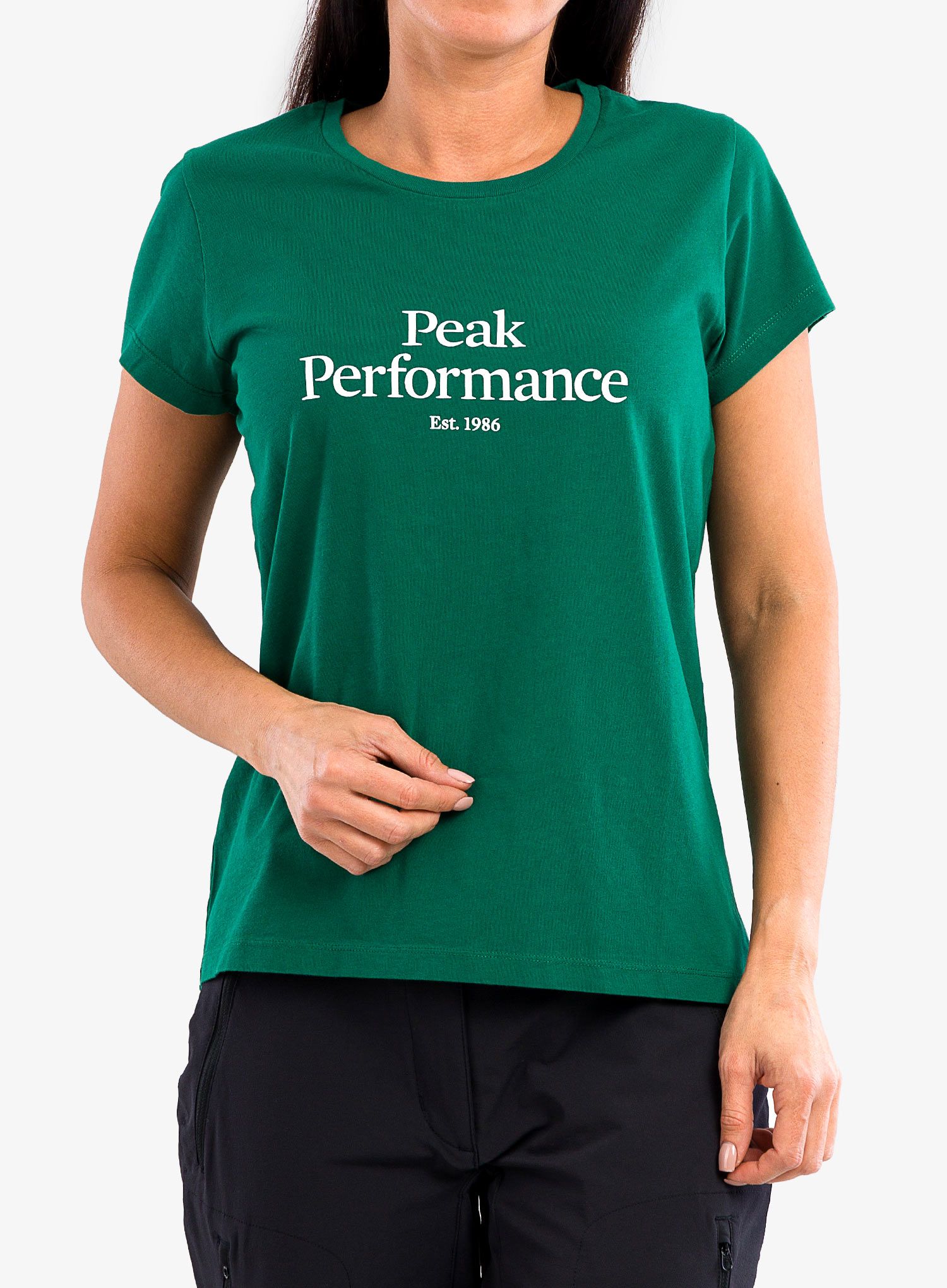 Футболка жіноча Peak Performance Original Tee - green ivy