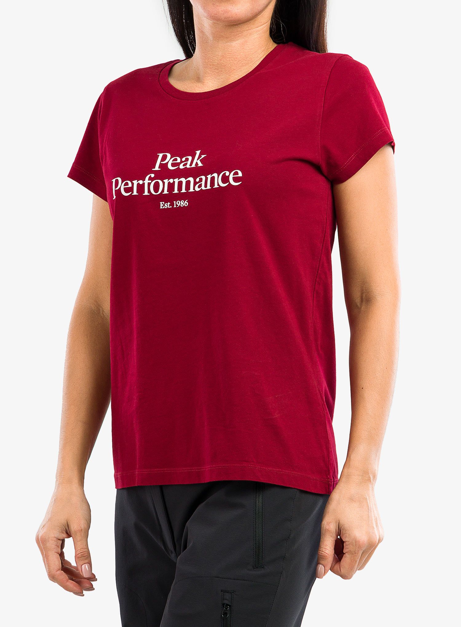 Футболка з принтом жіноча Peak Performance Original Tee - rogue red