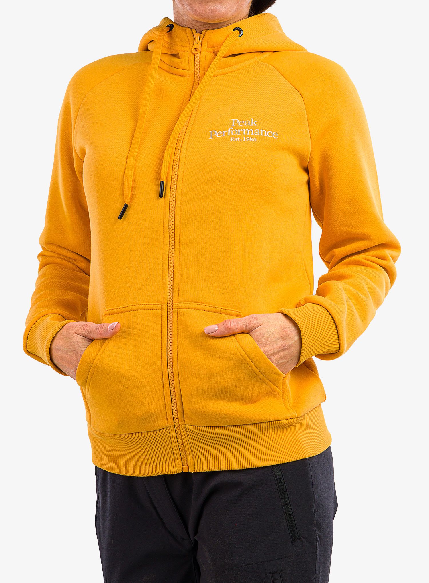 Кофта з каптуром жіноча Peak Performance Original Zip Hood - blaze tundra