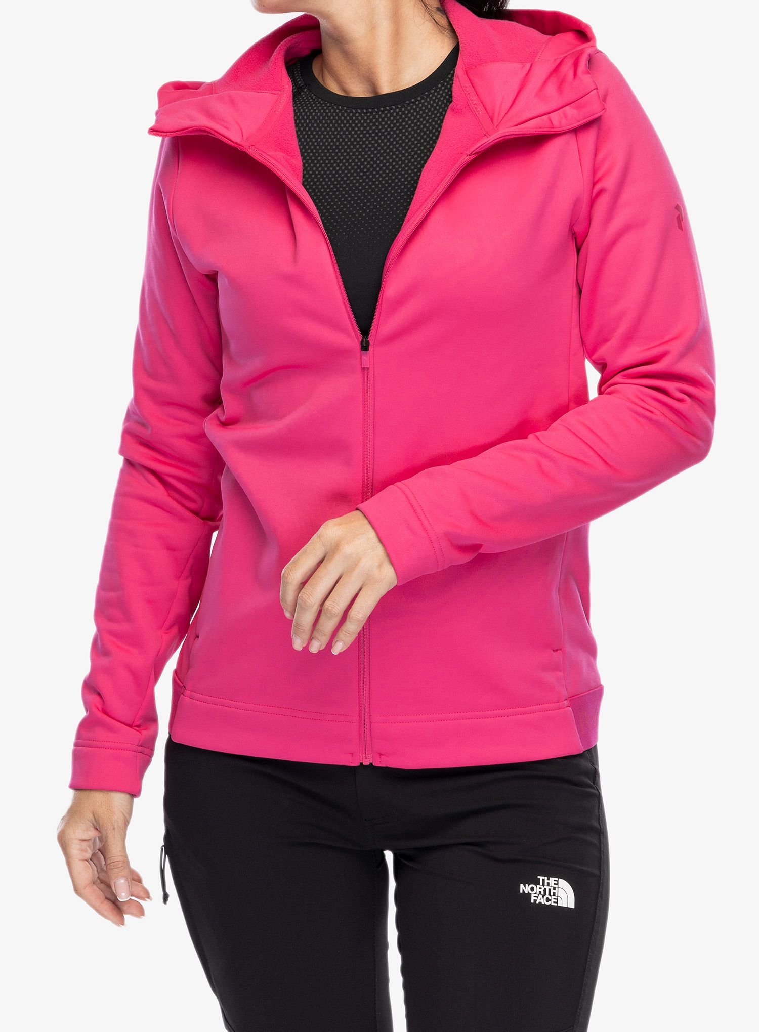 Кофта з каптуром жіноча Peak Performance Rider Tech Zip Hood - beetroot purple