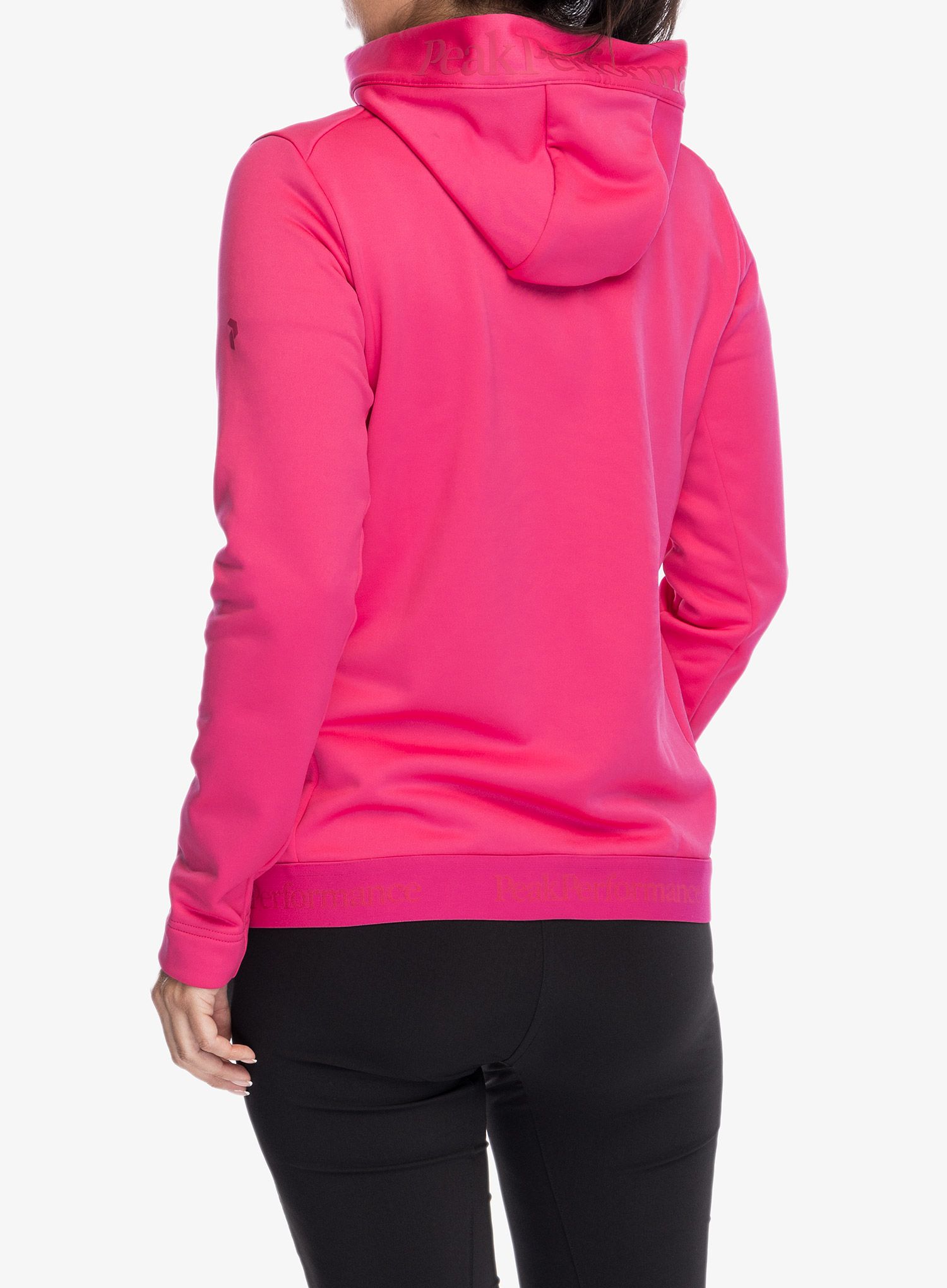 Кофта з каптуром жіноча Peak Performance Rider Tech Zip Hood - beetroot purple